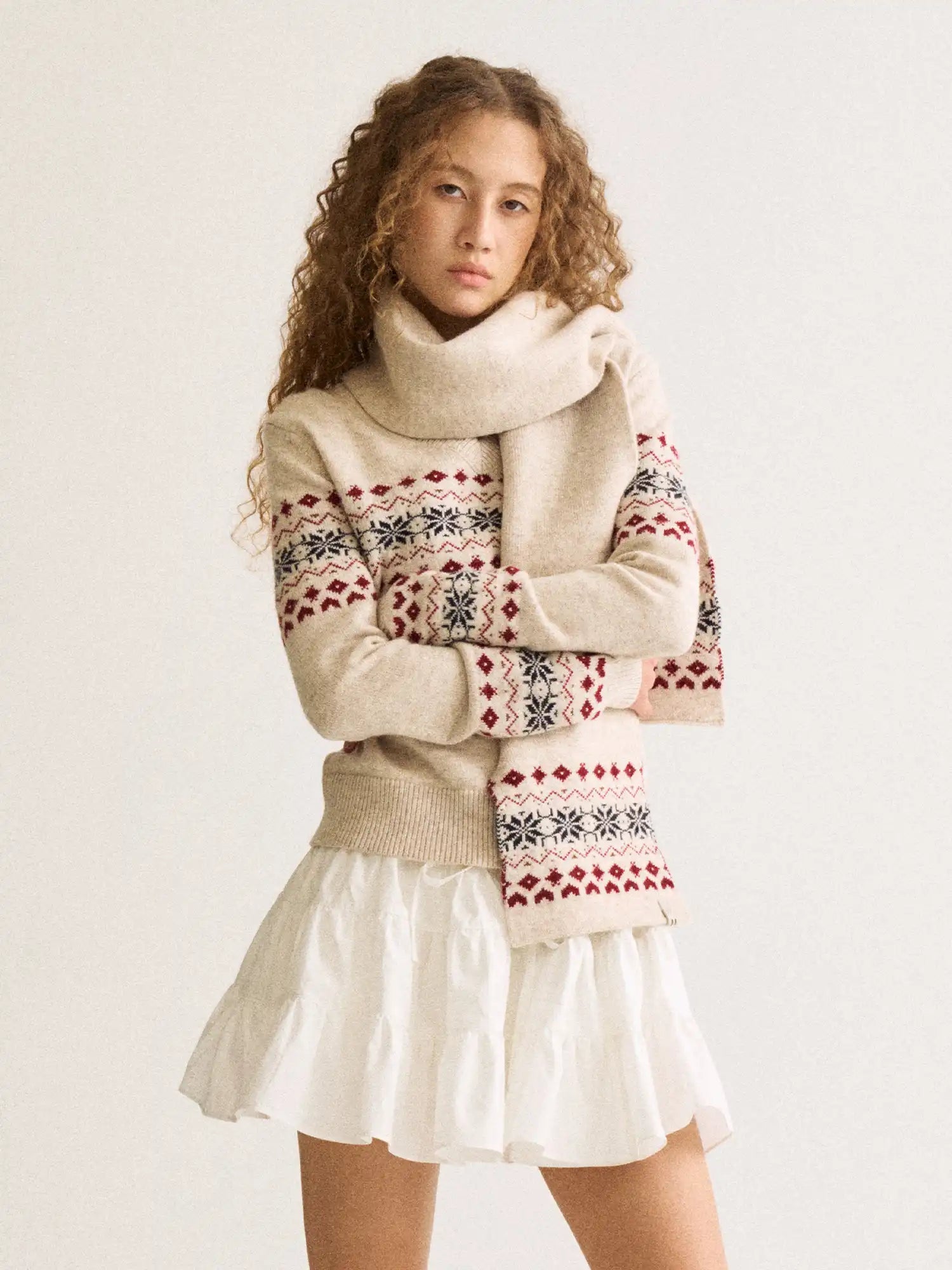 FirstFloor Fair Isle Snowflake Scarf | Canton Collective