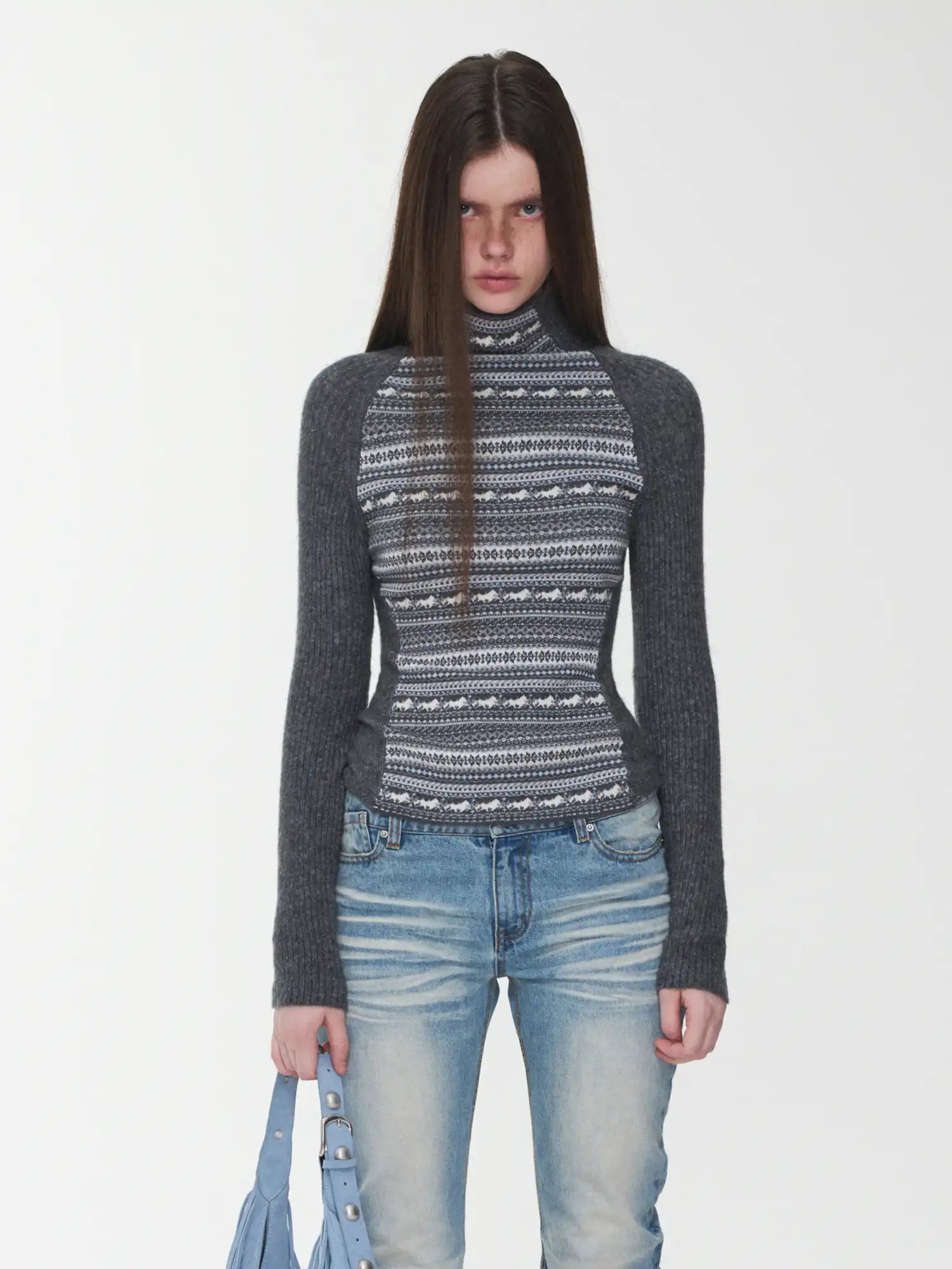 1Jinn Studio Fair Isle Turtleneck Sweater | Canton Collective