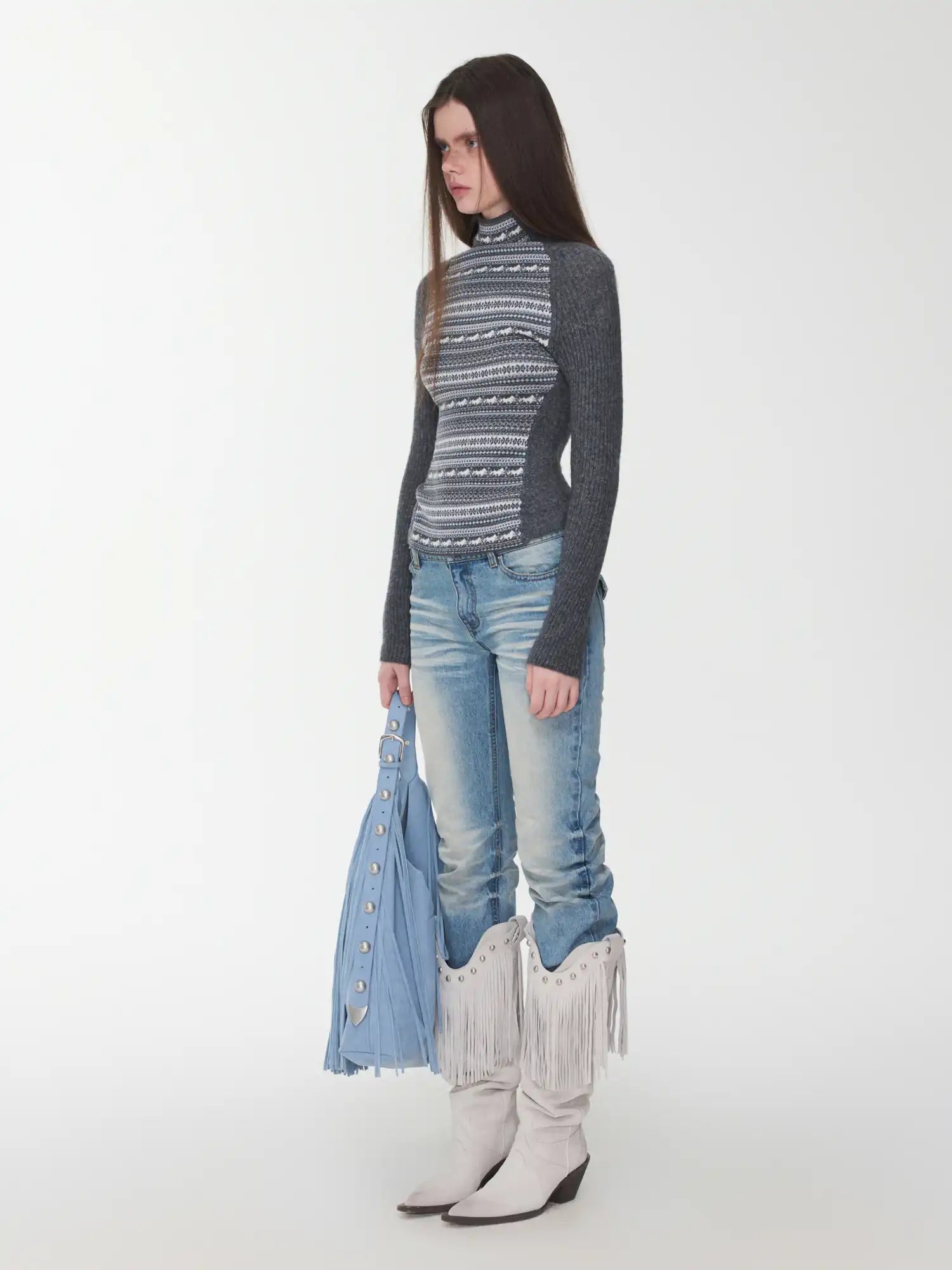 1Jinn Studio Fair Isle Turtleneck Sweater | Canton Collective