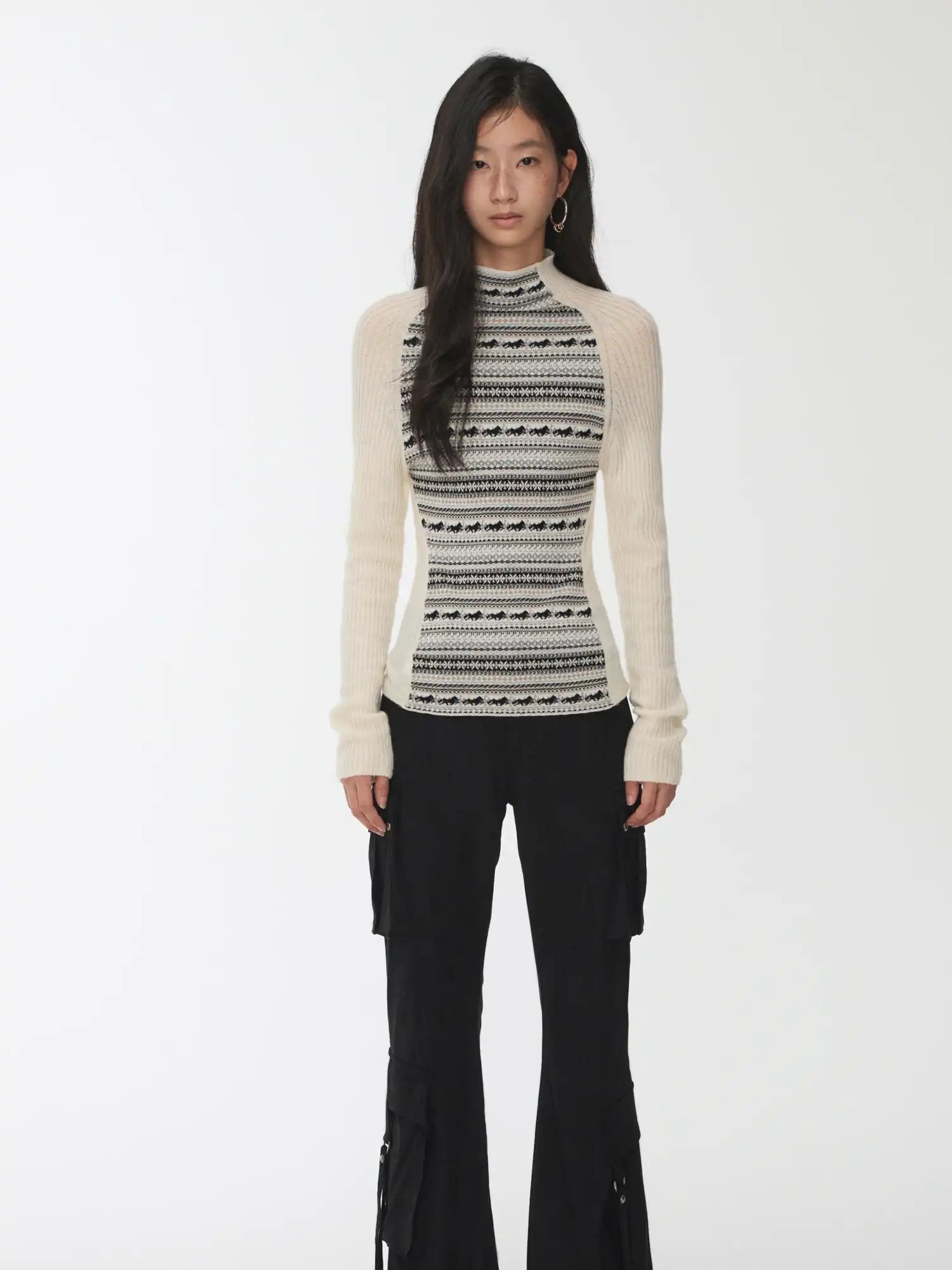 1Jinn Studio Fair Isle Turtleneck Sweater | Canton Collective