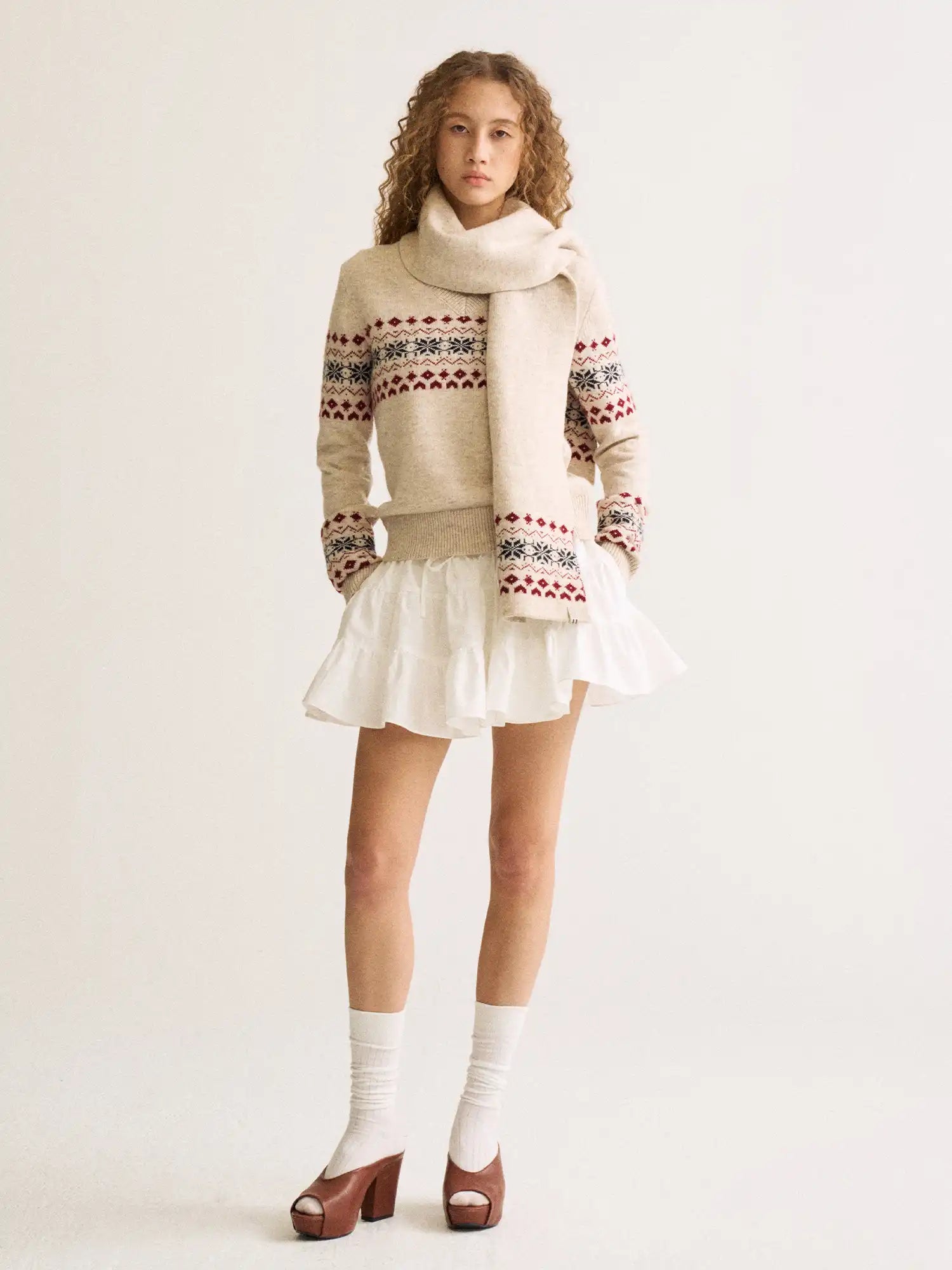 FirstFloor Fair Isle V-Neck Sweater | Canton Collective