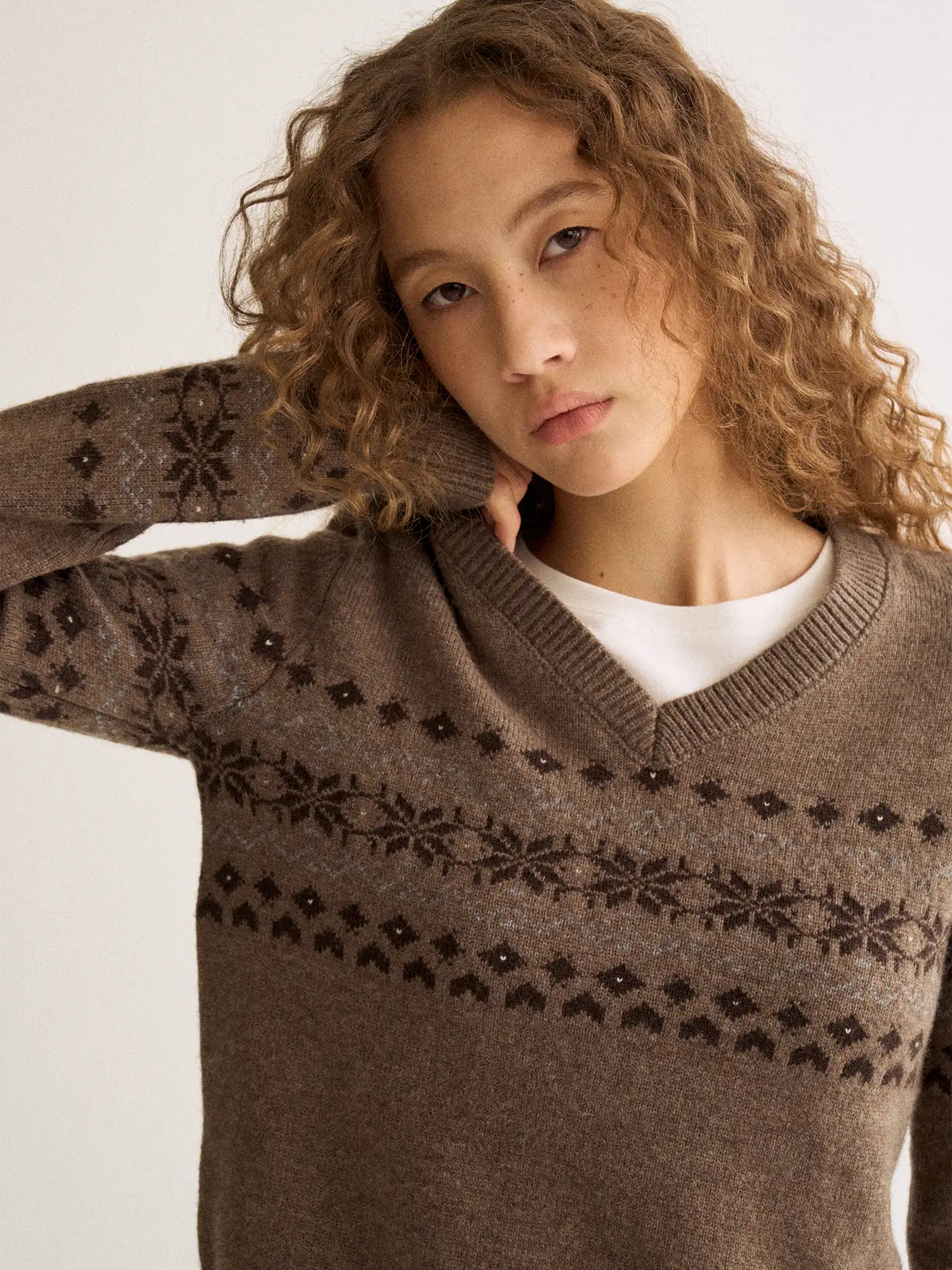 FirstFloor Fair Isle V-Neck Sweater | Canton Collective