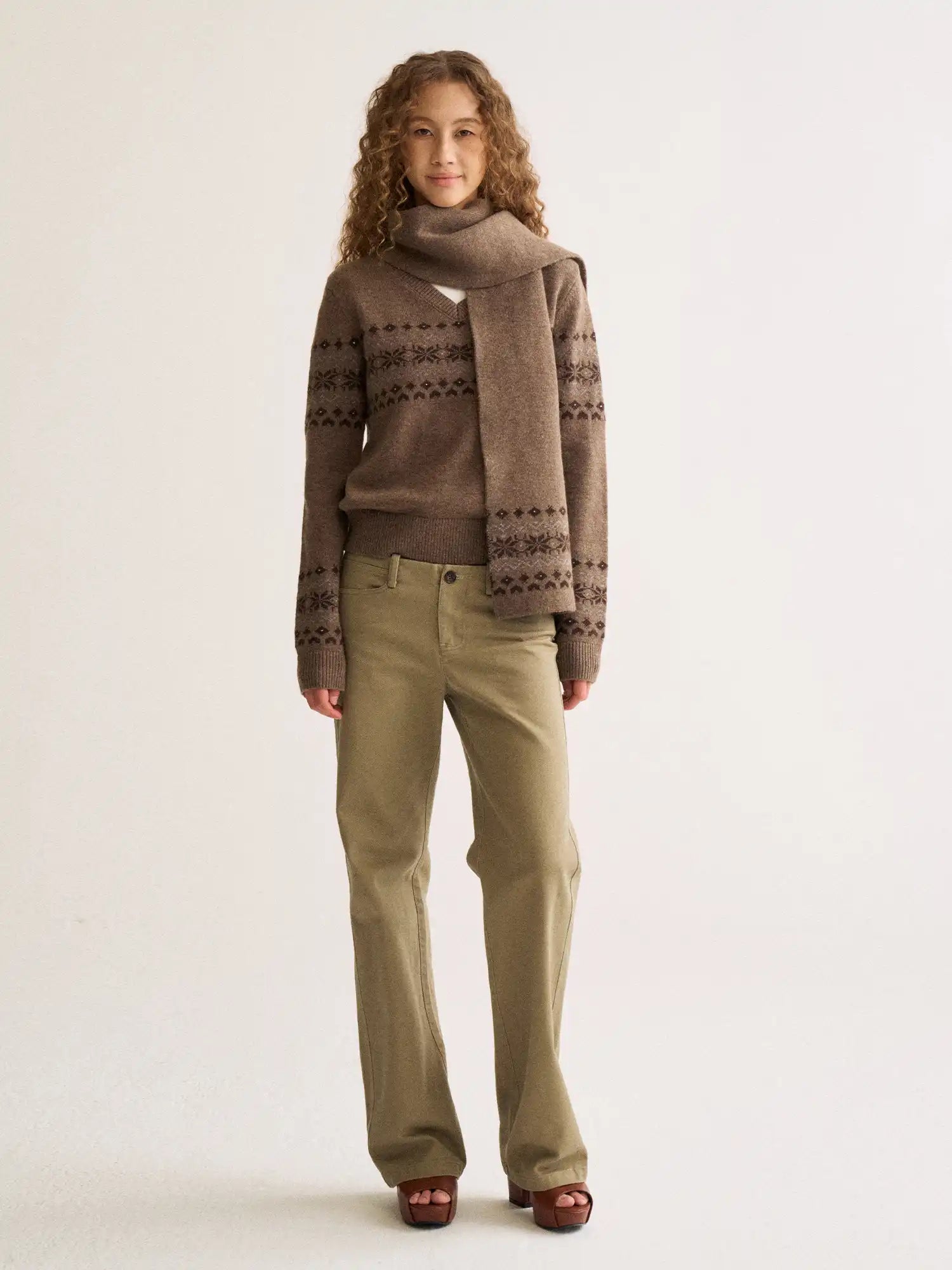 FirstFloor Fair Isle V-Neck Sweater | Canton Collective