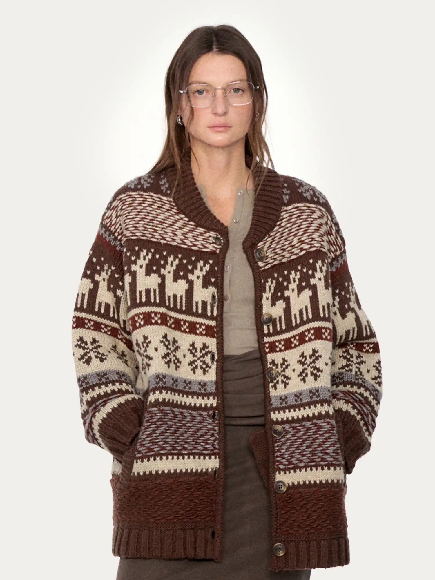 FIRST FLOOR Fair Isle Wool Cardigan | Canton Collective