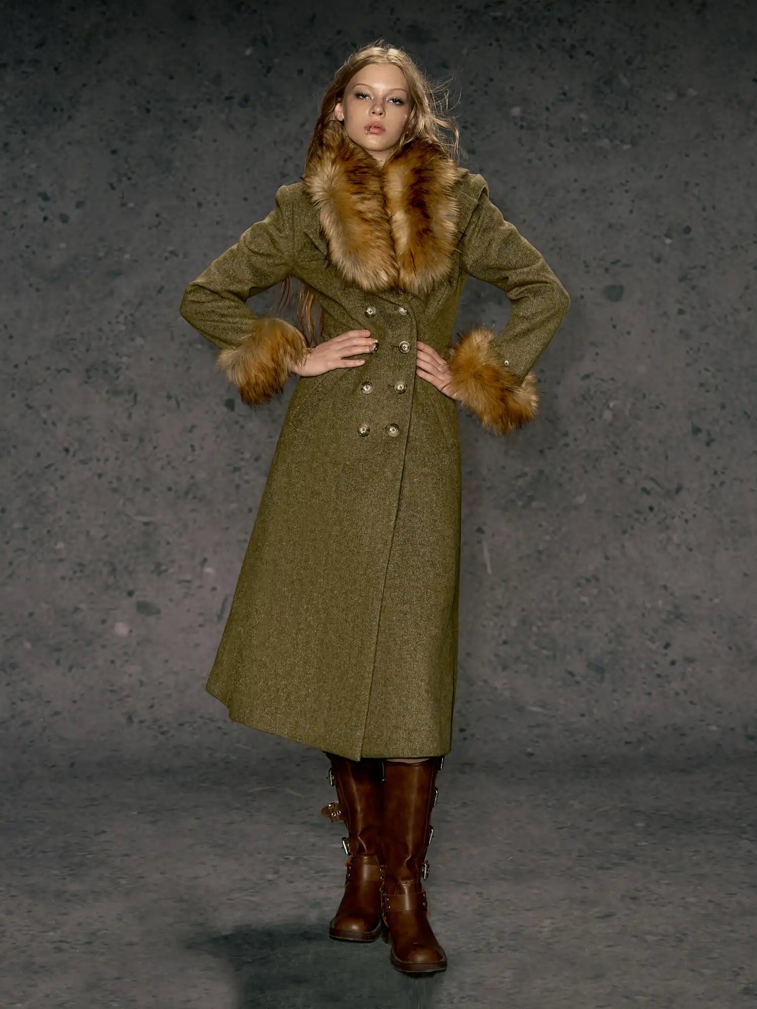 Deleteex Faux Fur Trim Coat | Canton Collective
