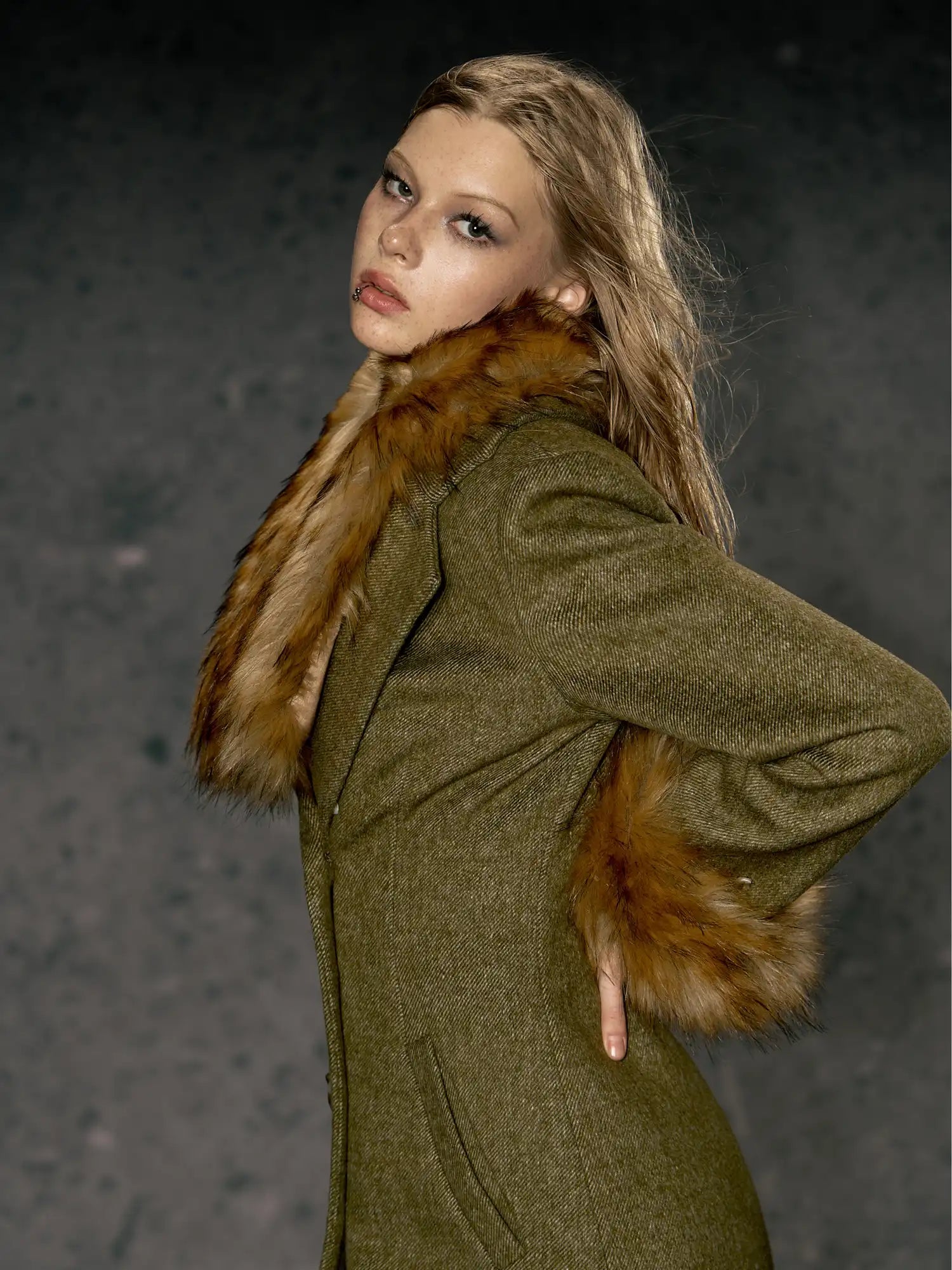Deleteex Faux Fur Trim Coat | Canton Collective