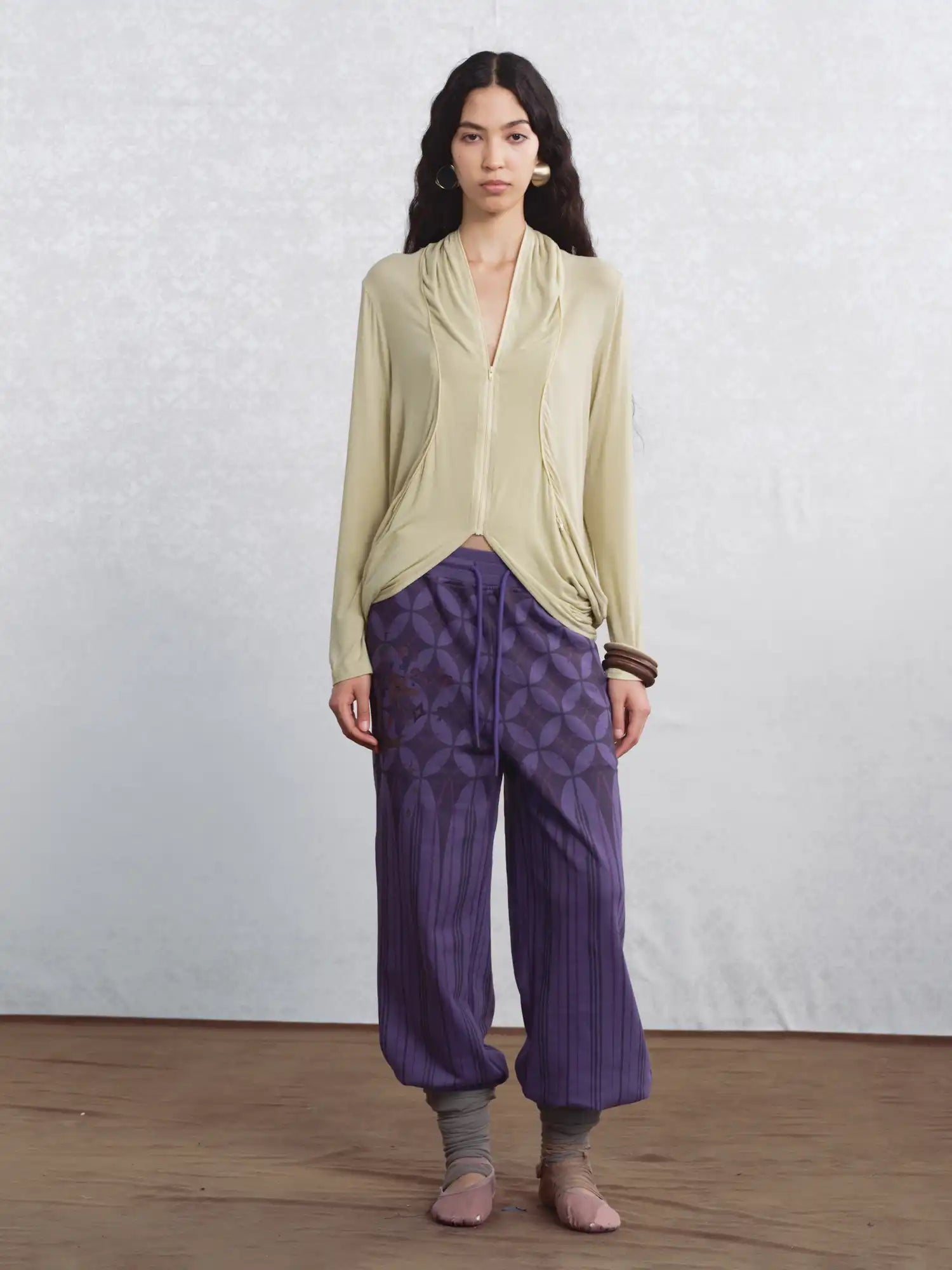 I'M STILL IN Faux Layered Zip Cardigan | Canton Collective