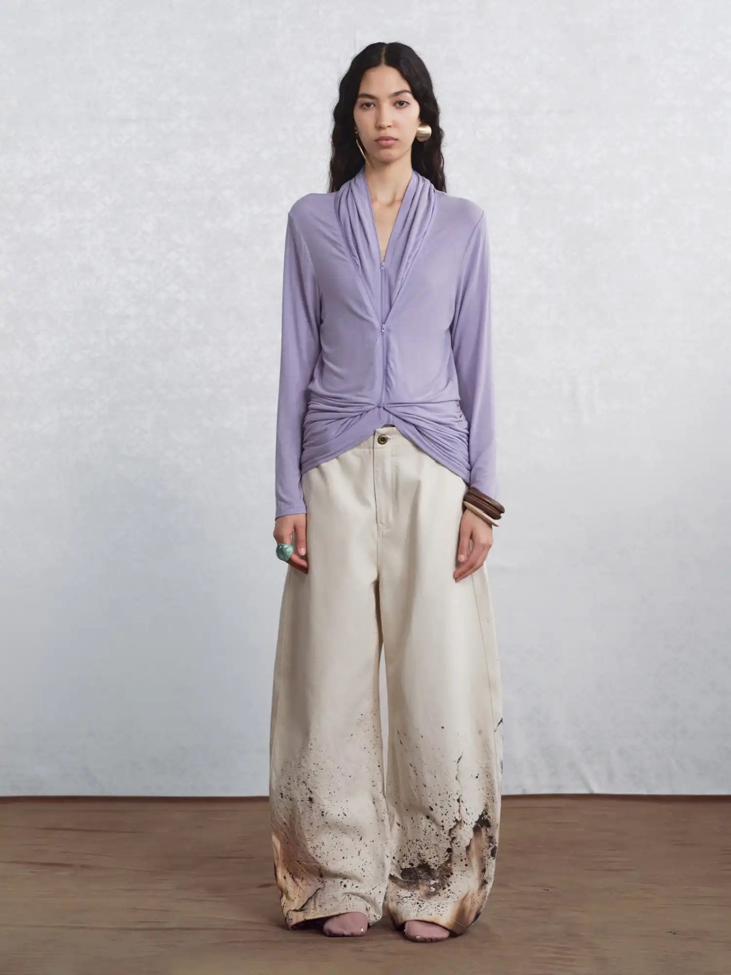 I'M STILL IN Faux Layered Zip Cardigan | Canton Collective