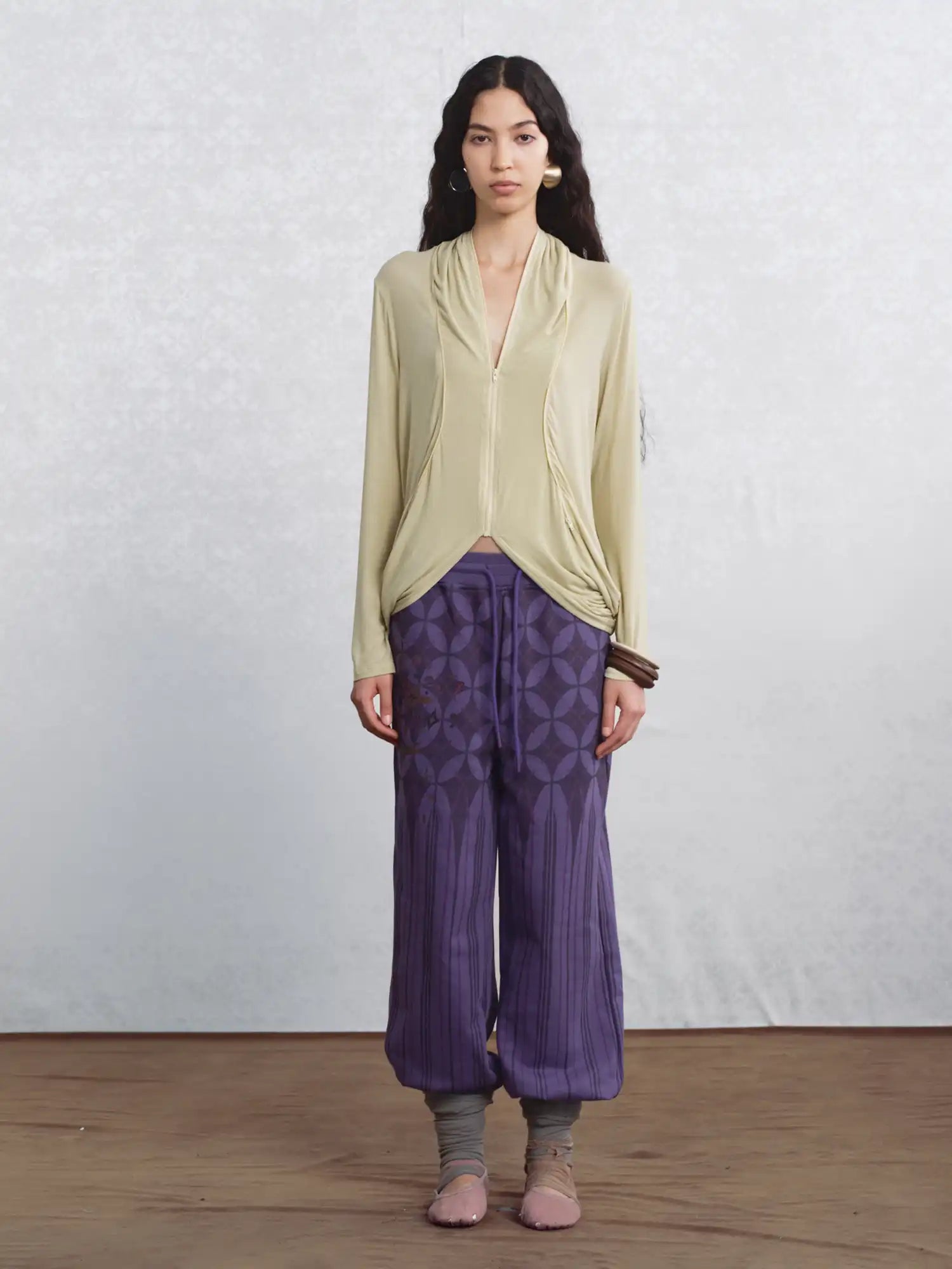 I'M STILL IN Faux Layered Zip Cardigan | Canton Collective