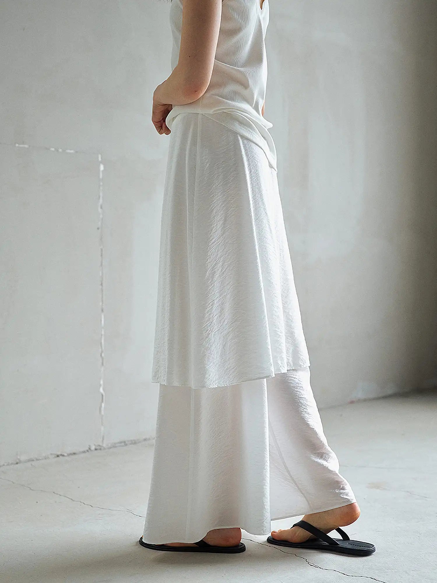 CantonCollective Design Faux Two-Piece Wide Leg Skirt Pants | Canton Collective