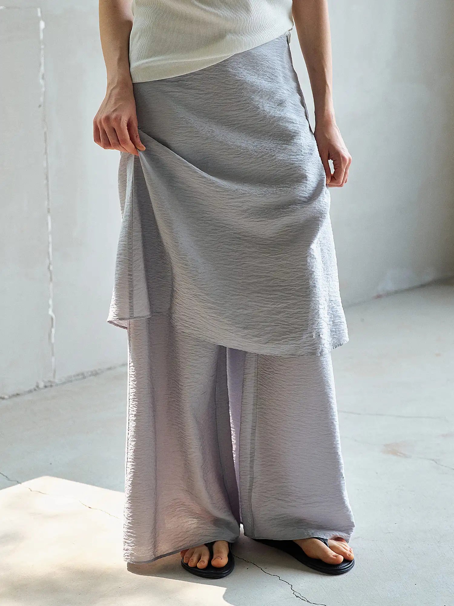 CantonCollective Design Faux Two-Piece Wide Leg Skirt Pants | Canton Collective