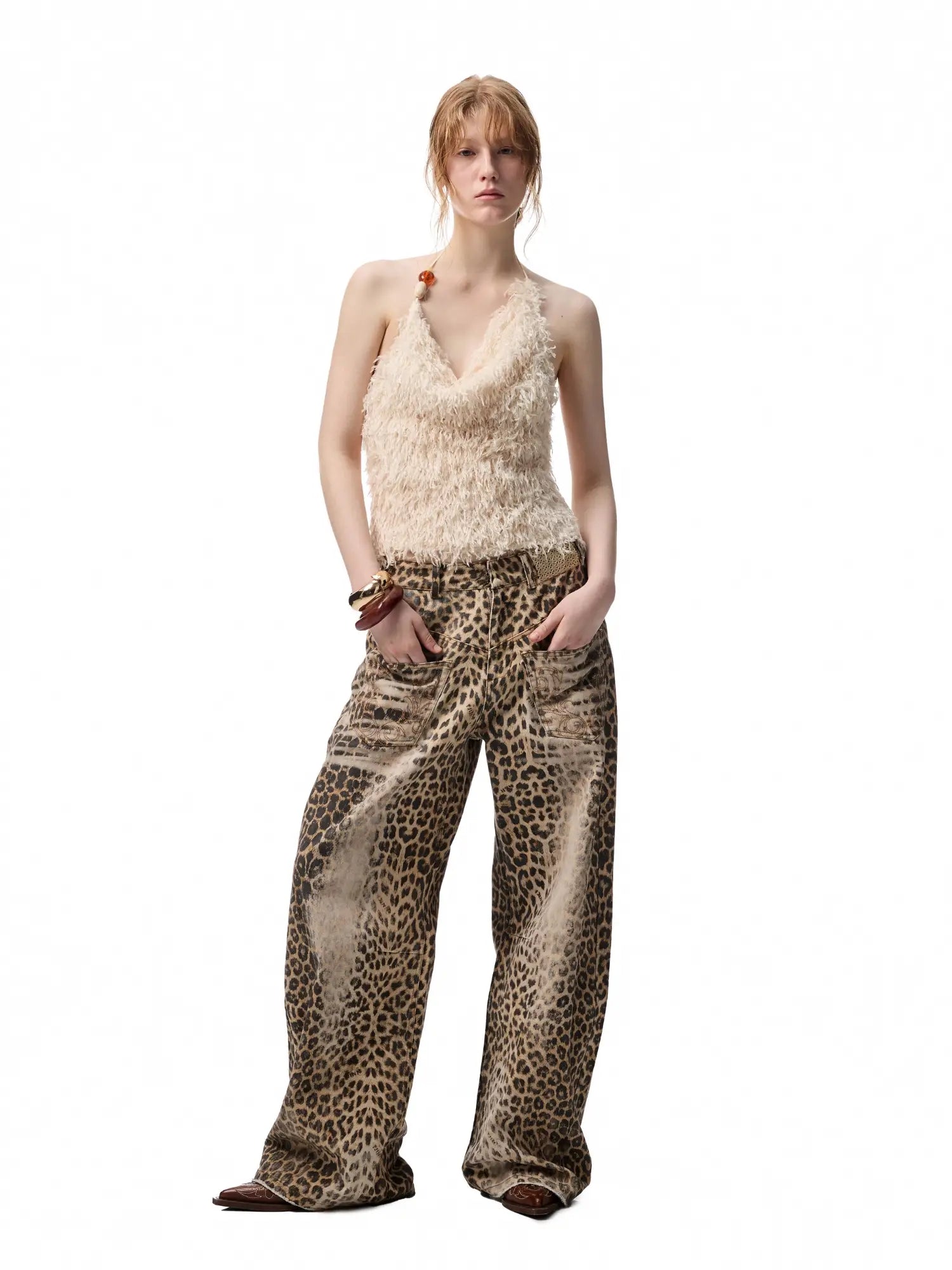 1Jinn Studio Feather Halter Top | Canton Collective