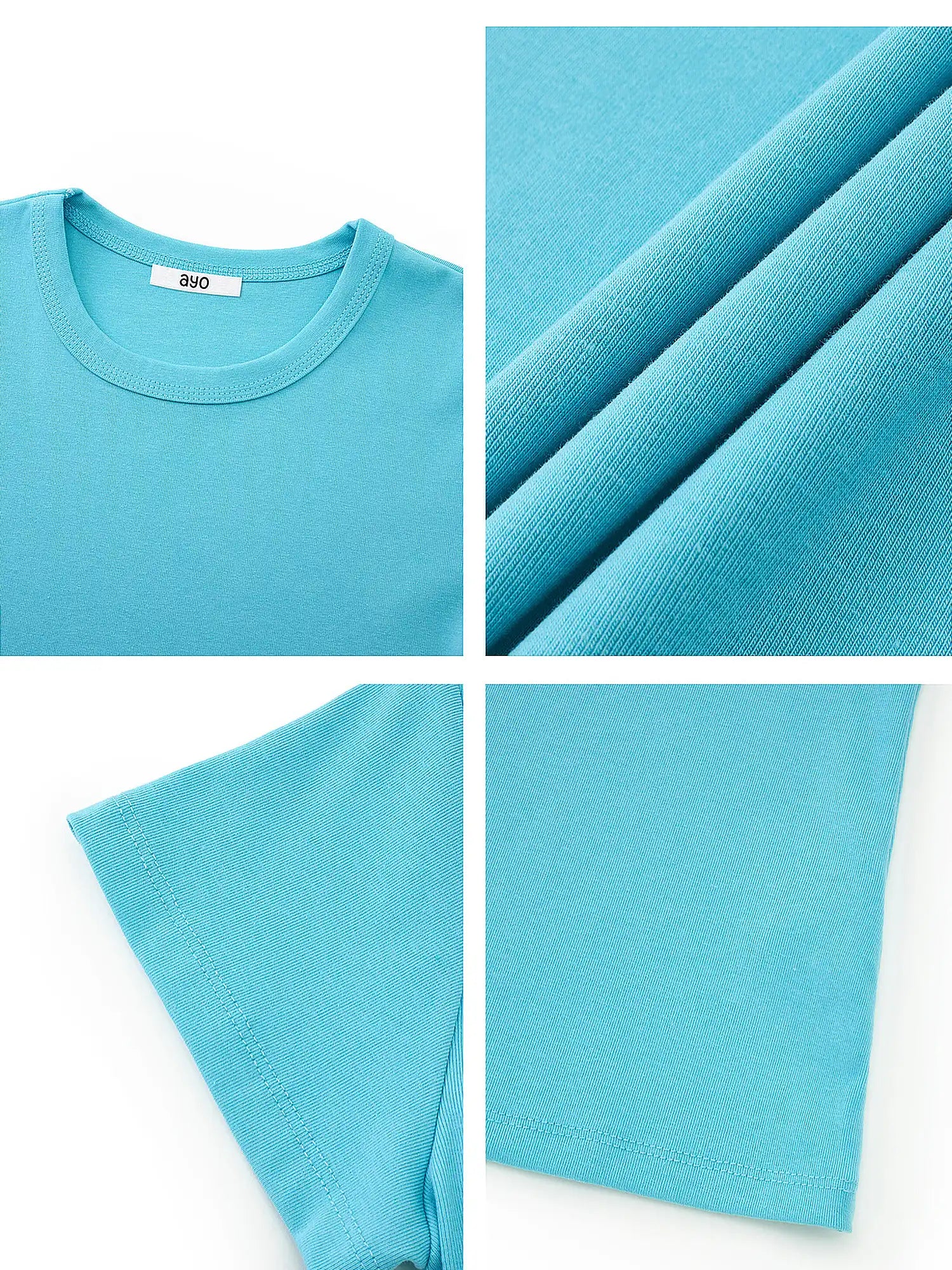 Ayo Fitted Cotton Cap Sleeve Crewneck Tee | Canton Collective