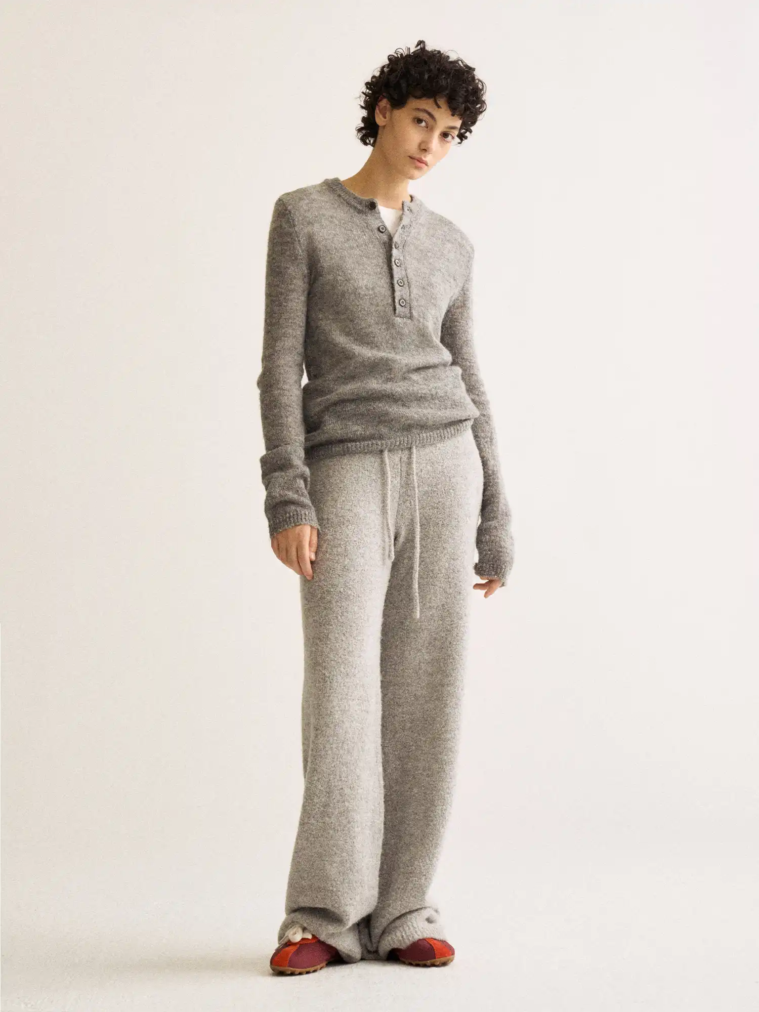 FirstFloor Fitted Henley Neck Sweater | Canton Collective