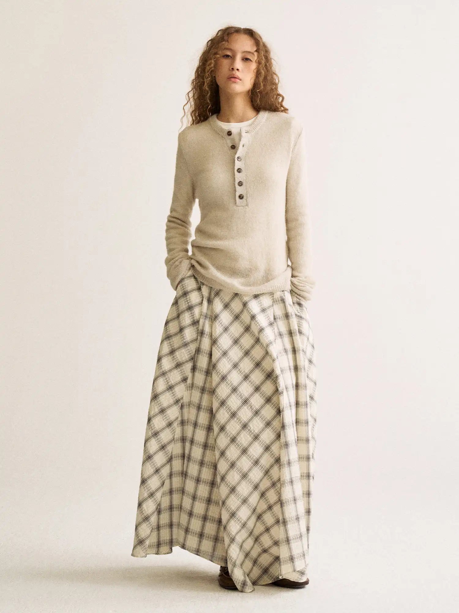 FirstFloor Fitted Henley Neck Sweater | Canton Collective