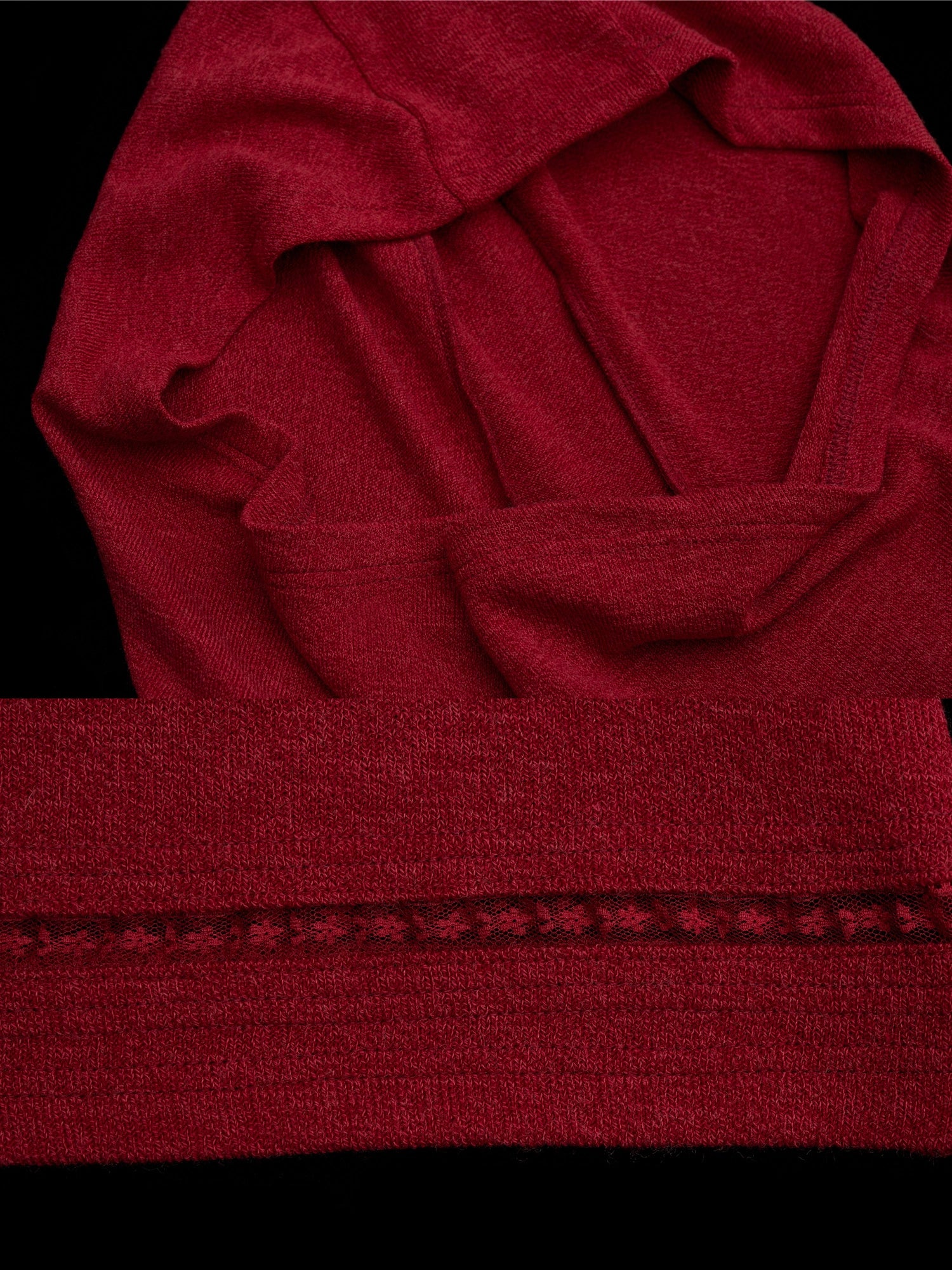 MAMC Fitted Long Sleeve Hooded Cowl Neck Top | Canton Collective