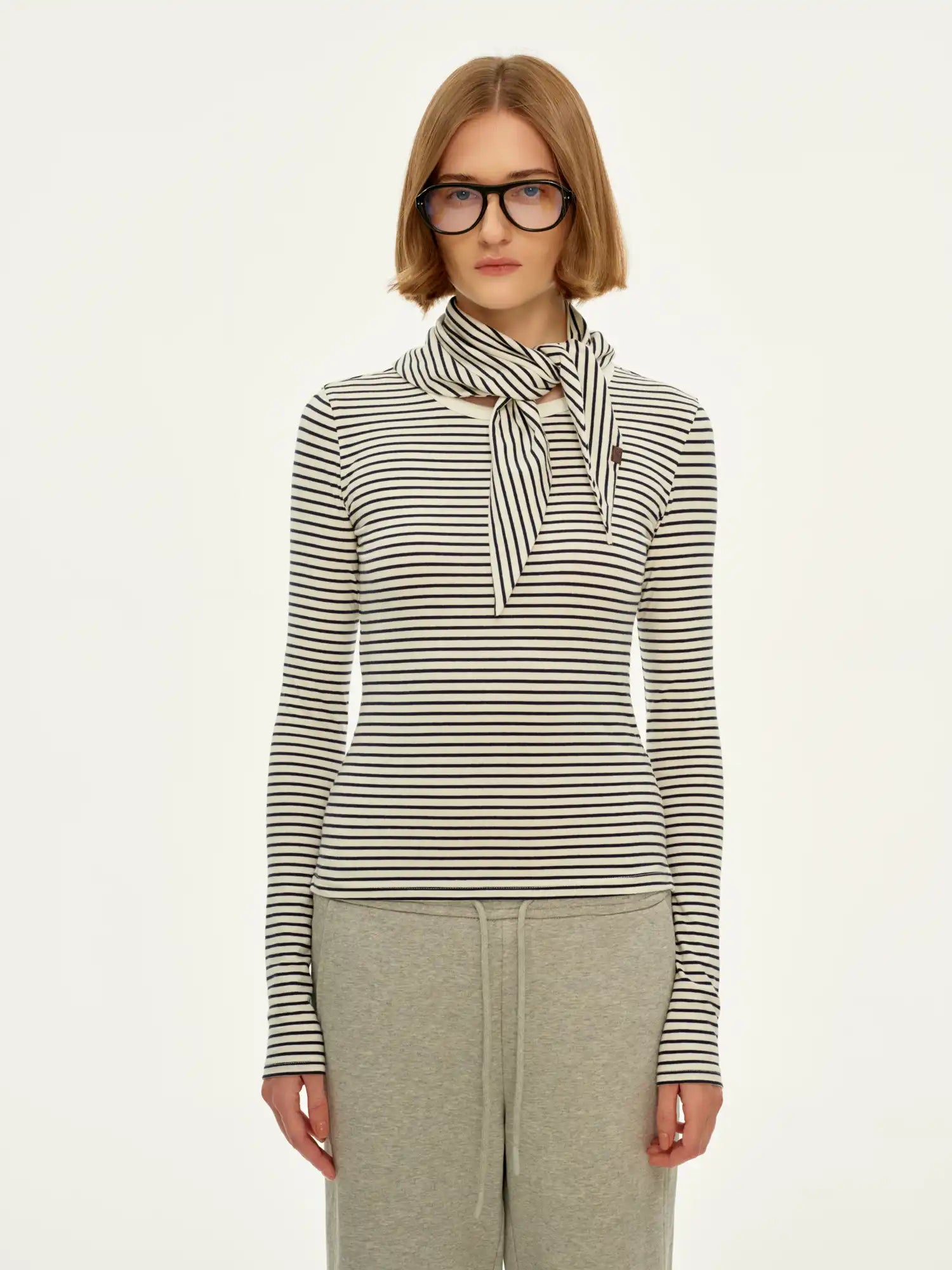 FirstFloor Fitted Nautical Long Sleeve Top | Canton Collective