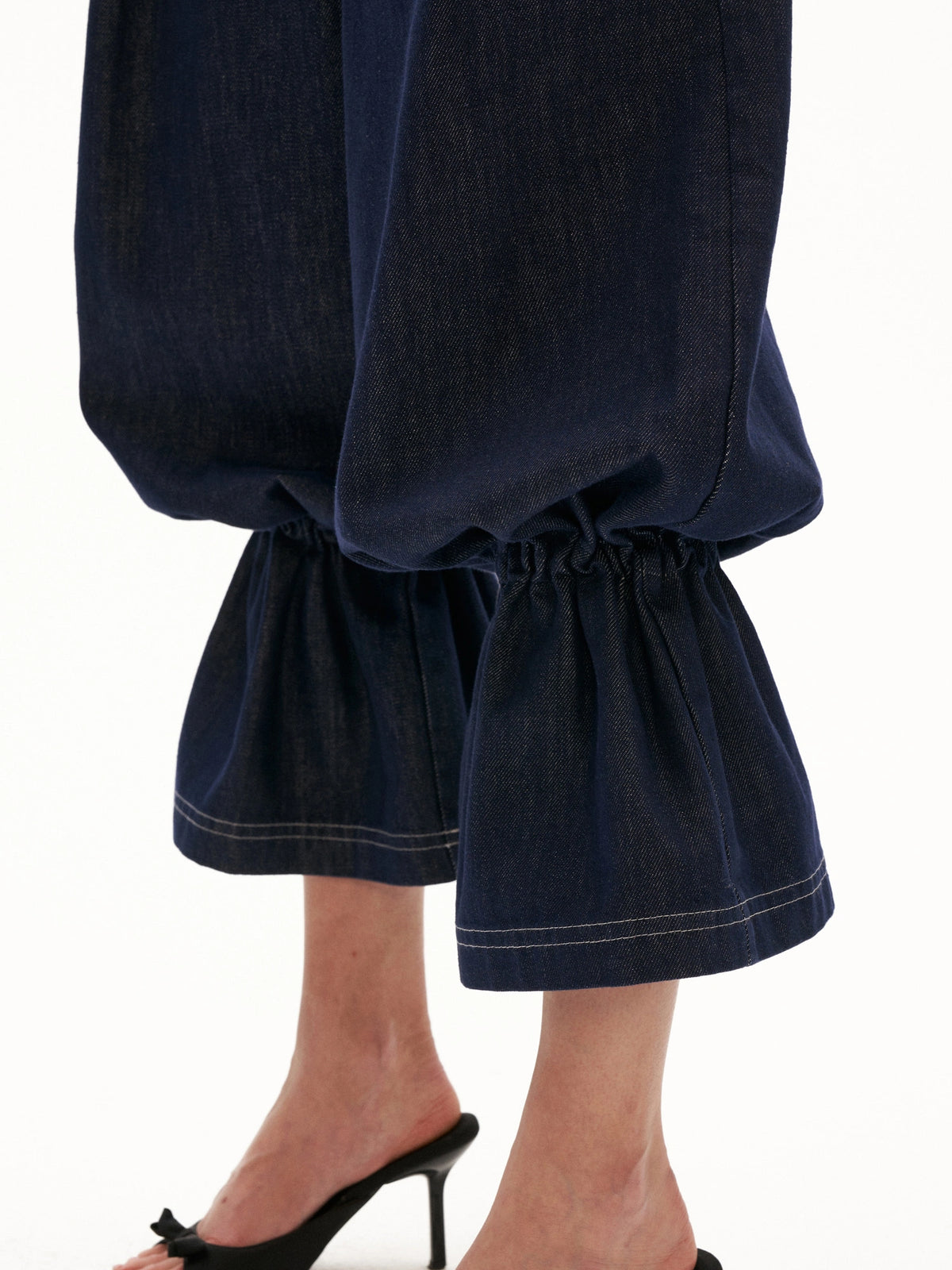 MAMC Flare Cuffs Cropped Barrel Leg Jeans | Canton Collective