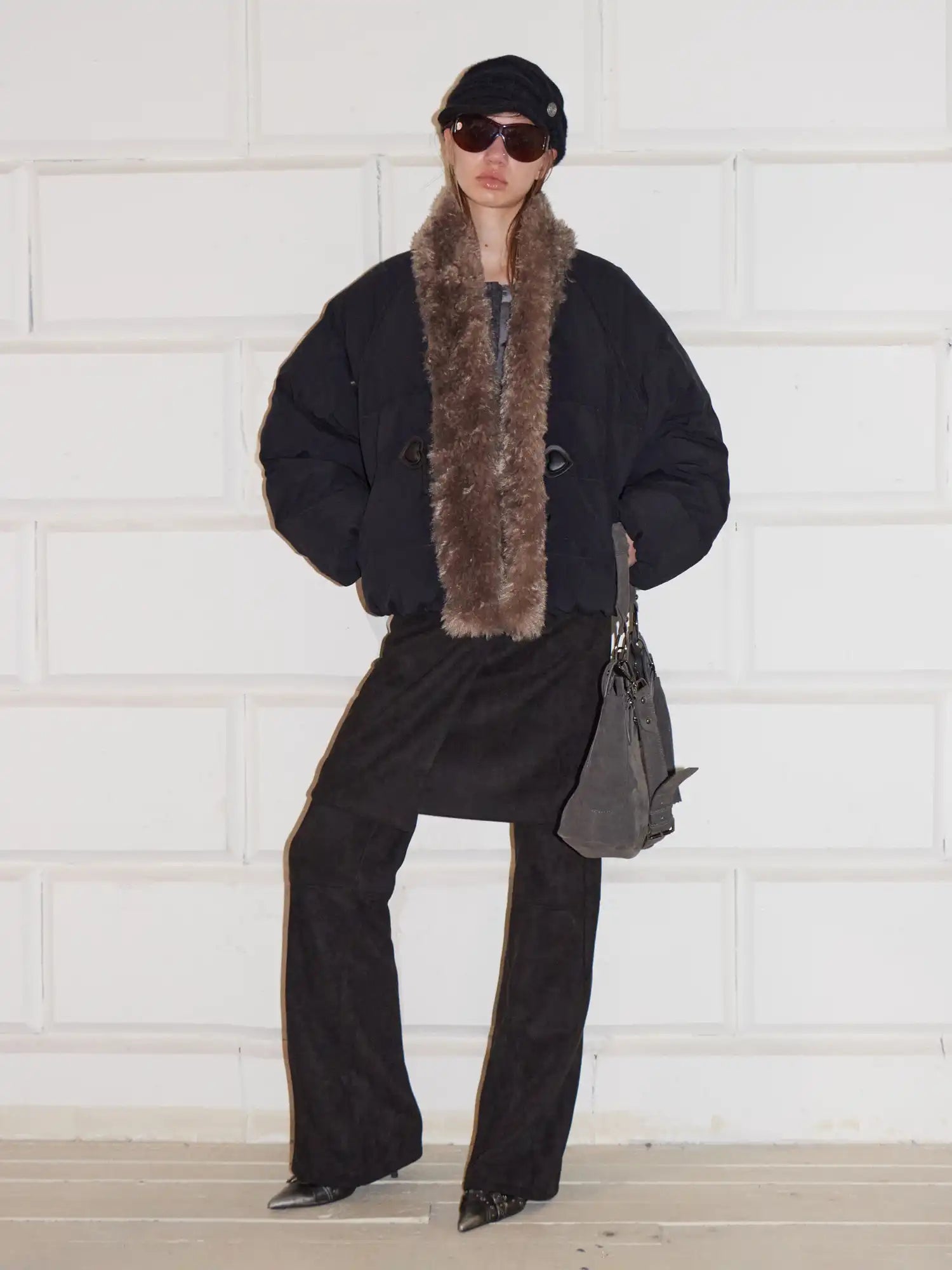 2th Desire Flared Distressed Leather Pants | Canton Collective