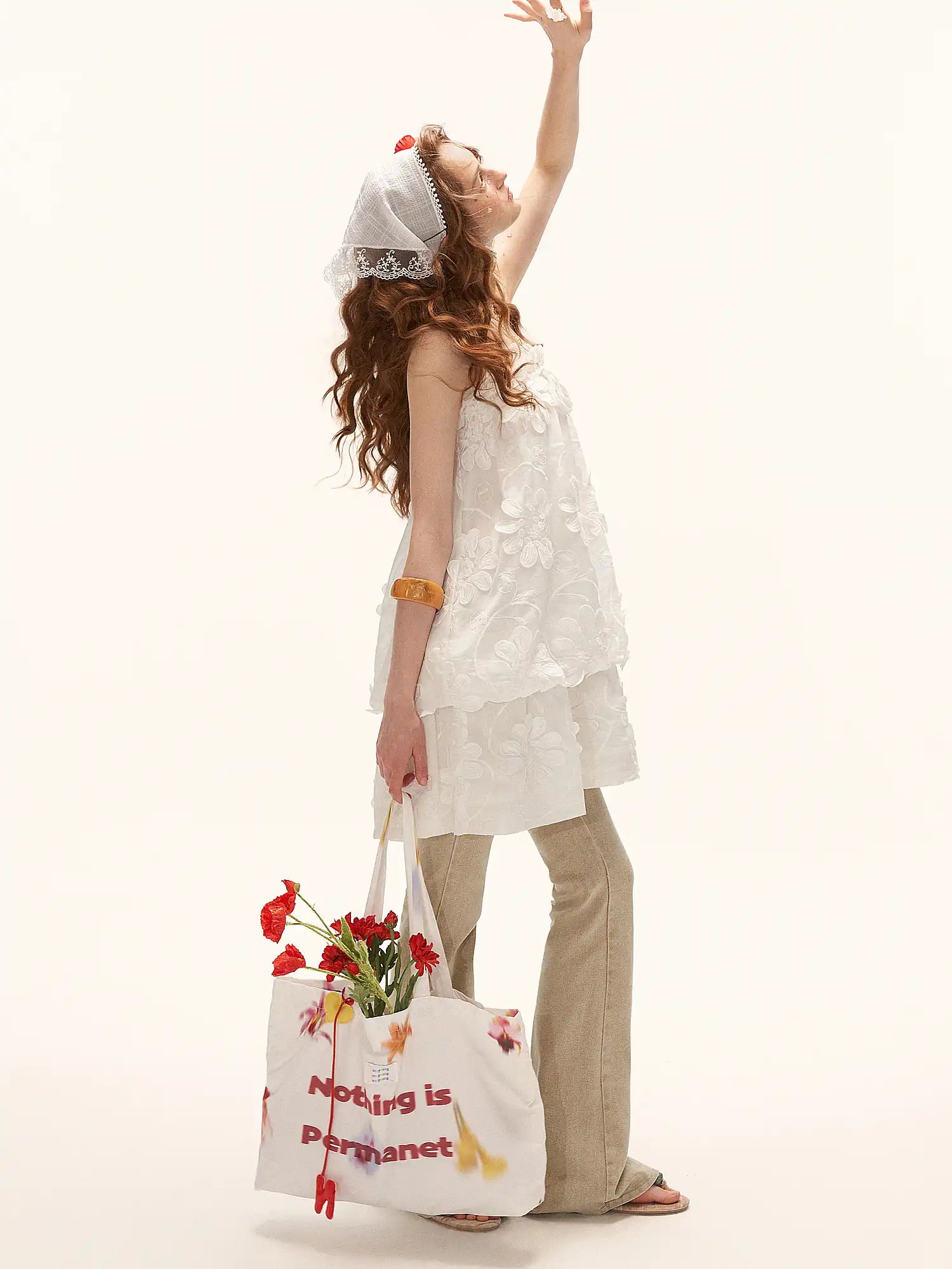 MAMC Floral Applique Babydoll Tube Dress | Canton Collective