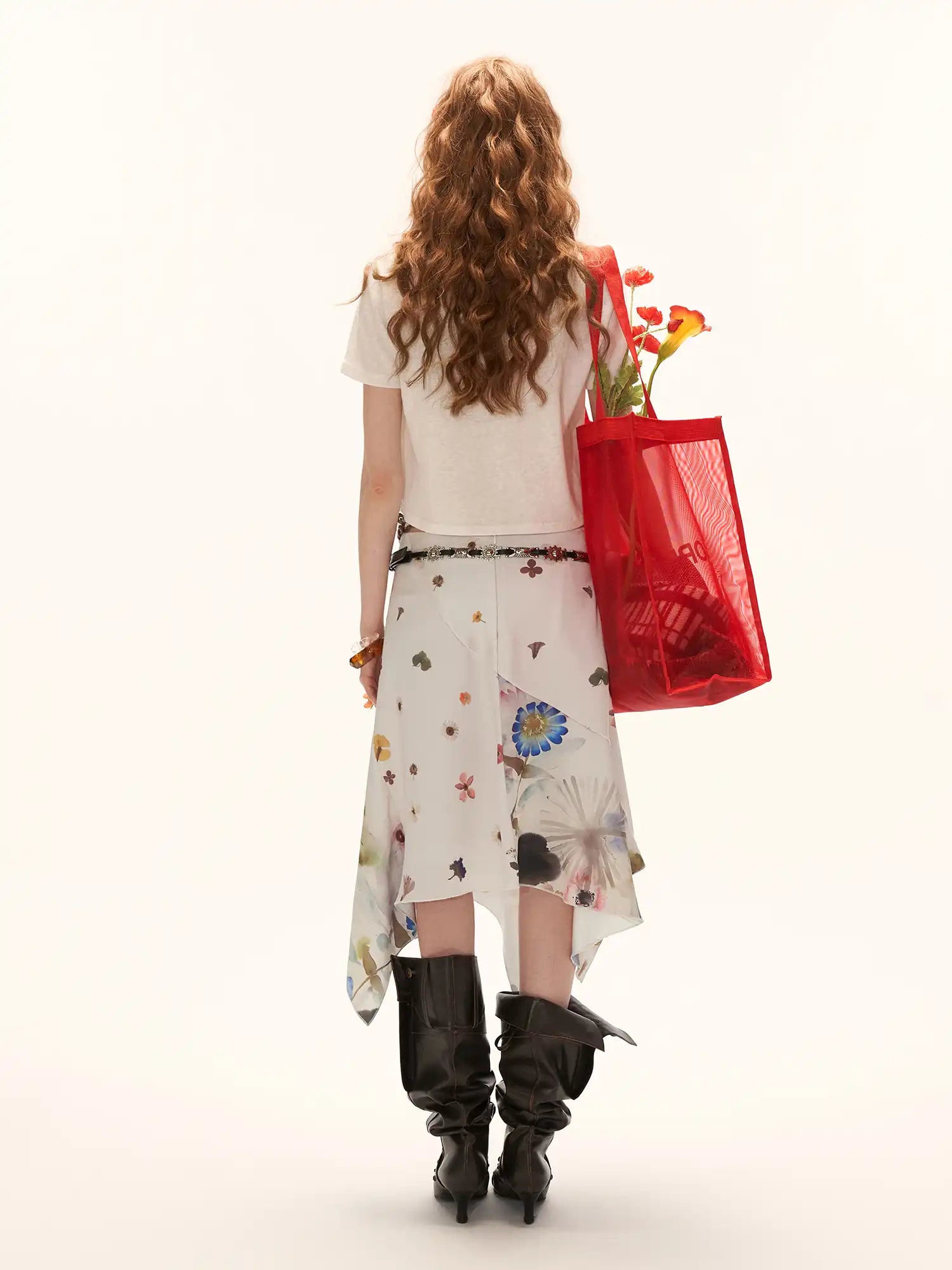 MAMC Floral Buttons Collar Cropped Tee | Canton Collective