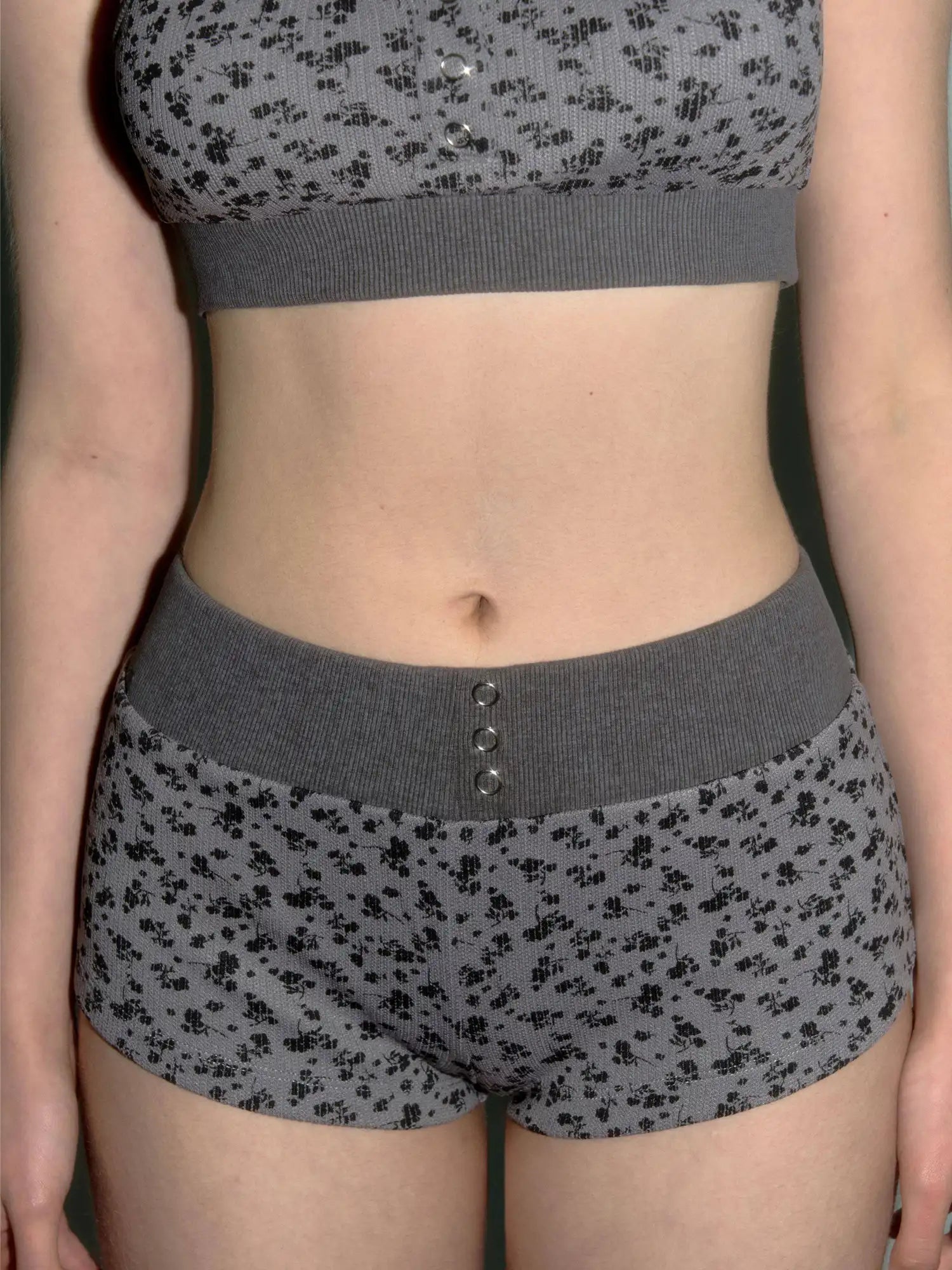 Deleteex Floral Knit Micro Shorts | Canton Collective