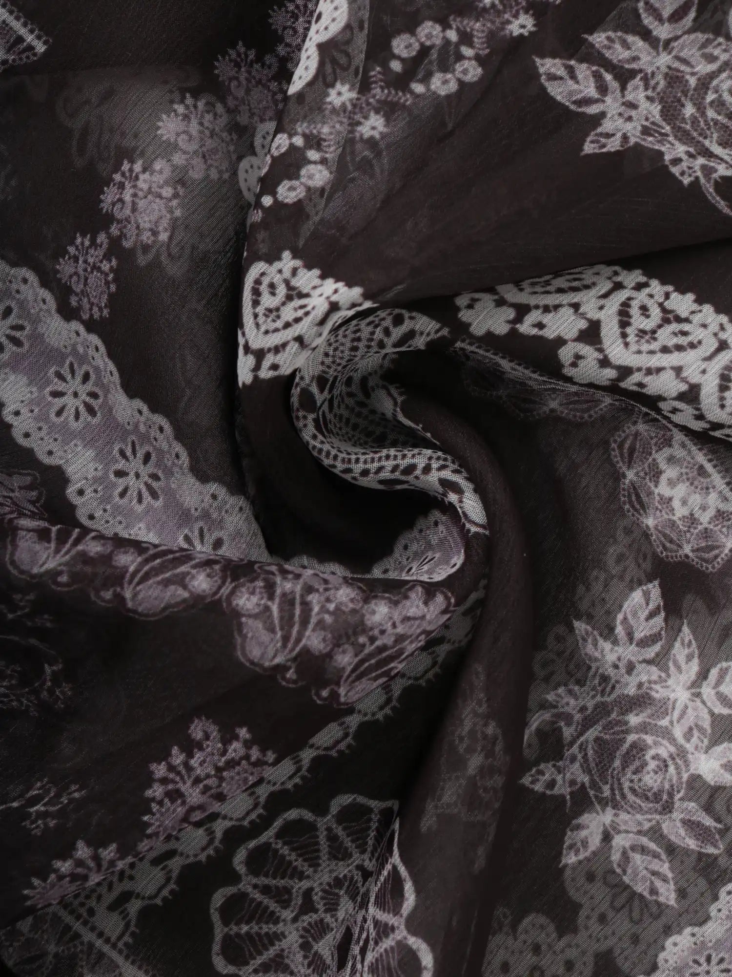 CantonCollective Design Floral Paisley Asymmetric Midi Skirt with Breezy Handkerchief Cut | Canton Collective