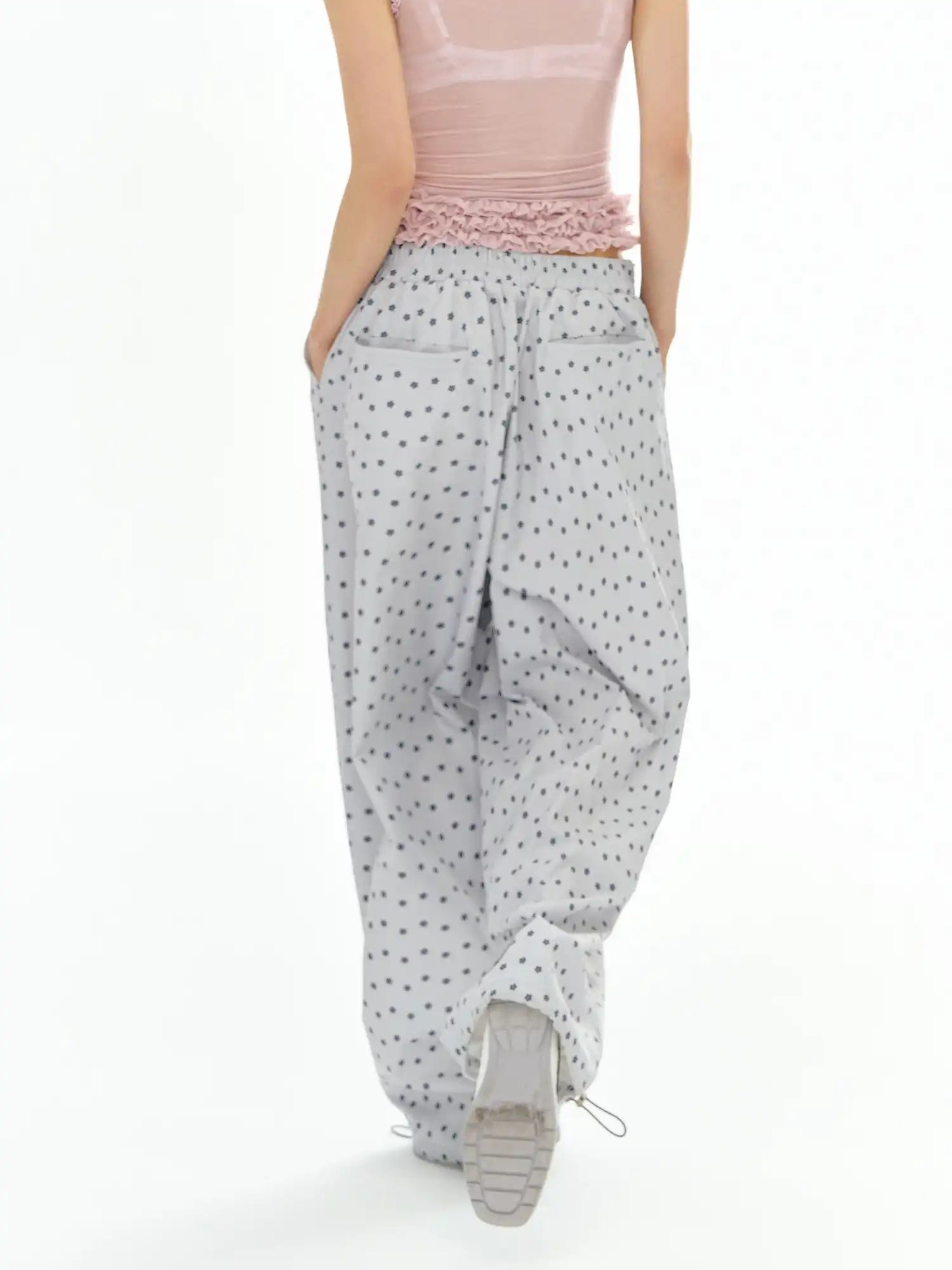 Deleteex Floral Pleated Track Pants | Canton Collective