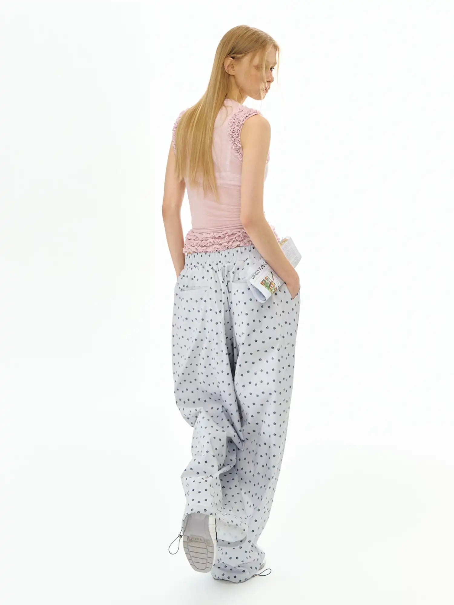 Deleteex Floral Pleated Track Pants | Canton Collective