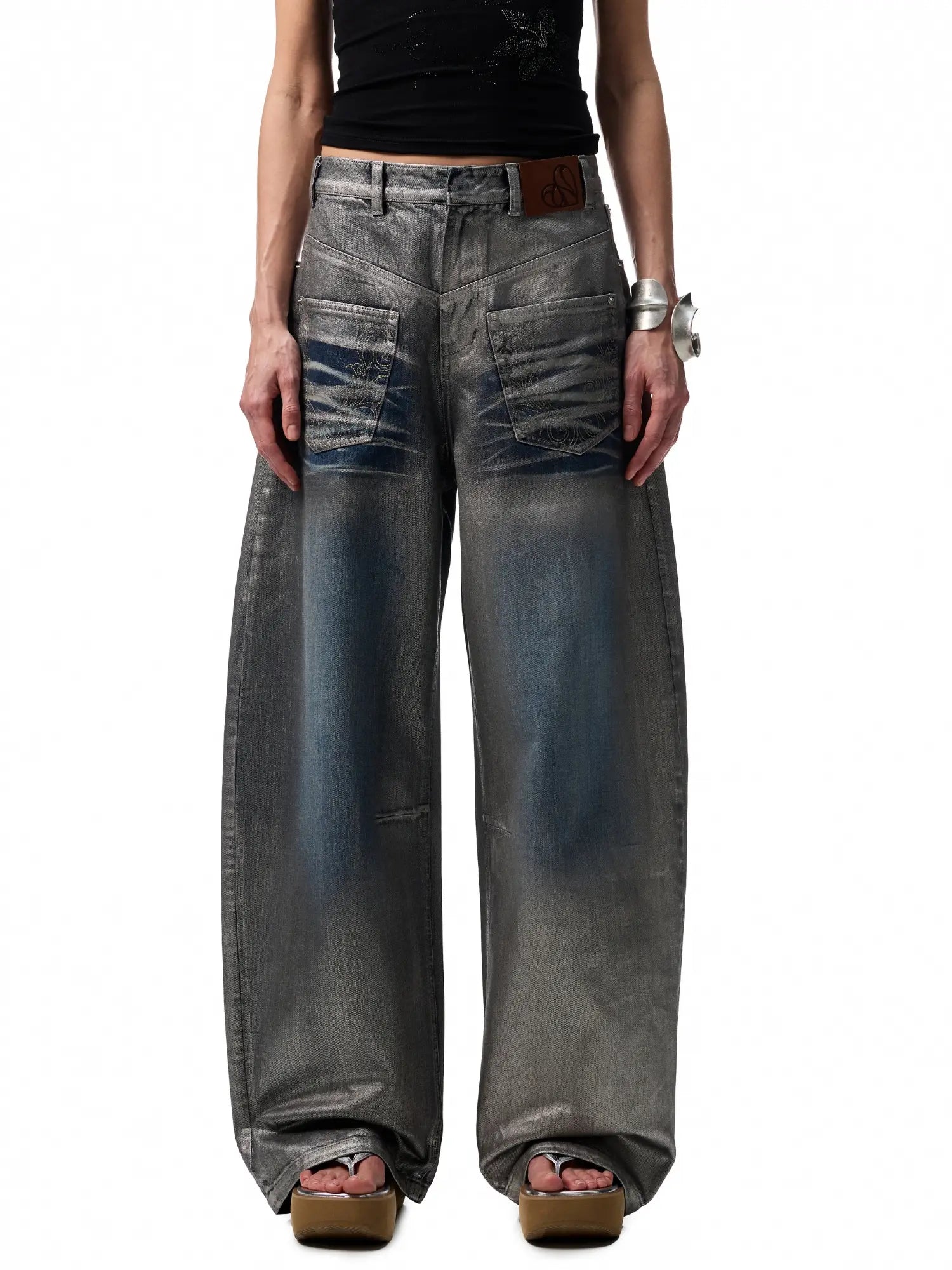 1Jinn Studio Foil Denim Jeans | Canton Collective