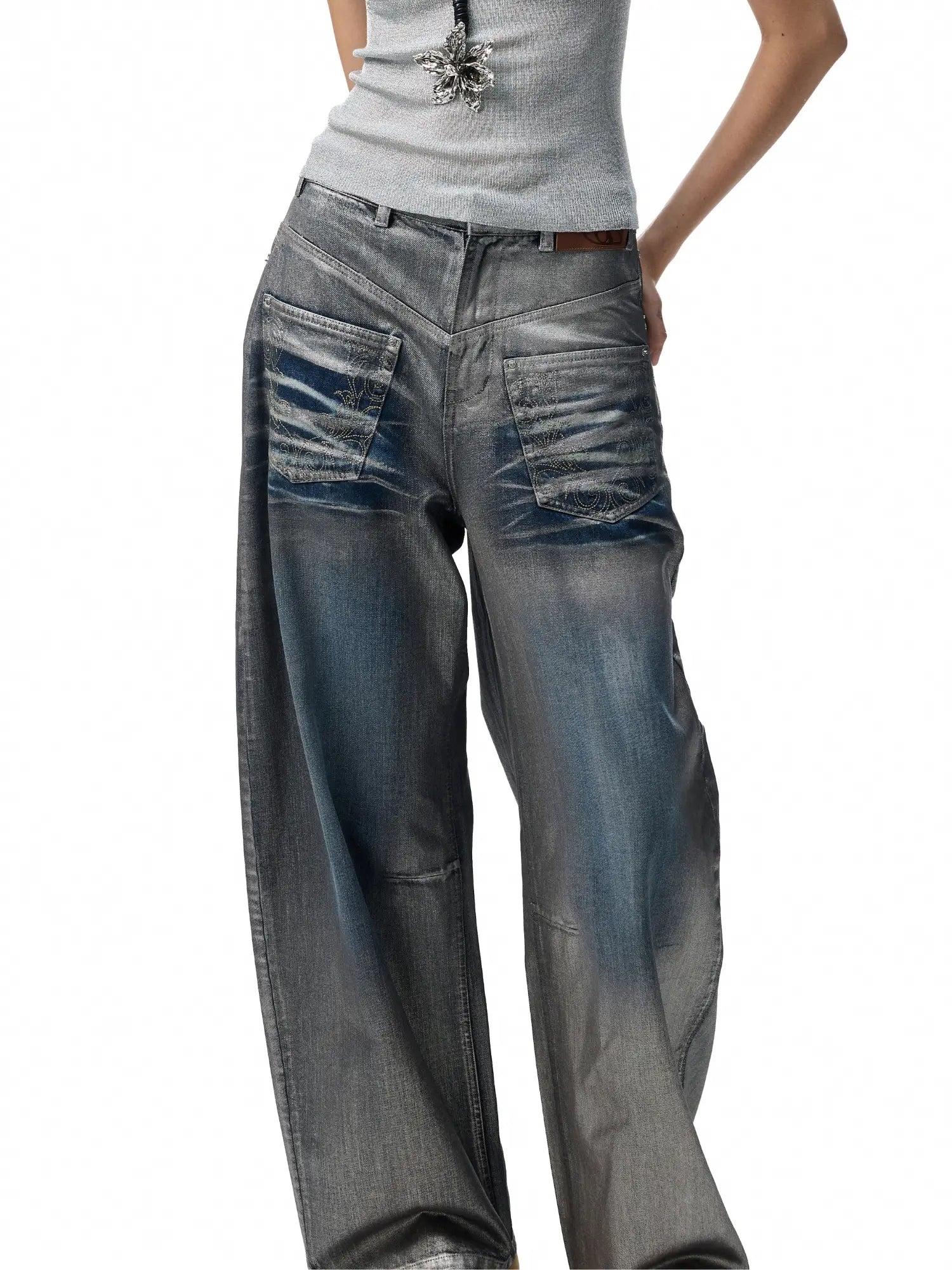 1Jinn Studio Foil Denim Jeans | Canton Collective