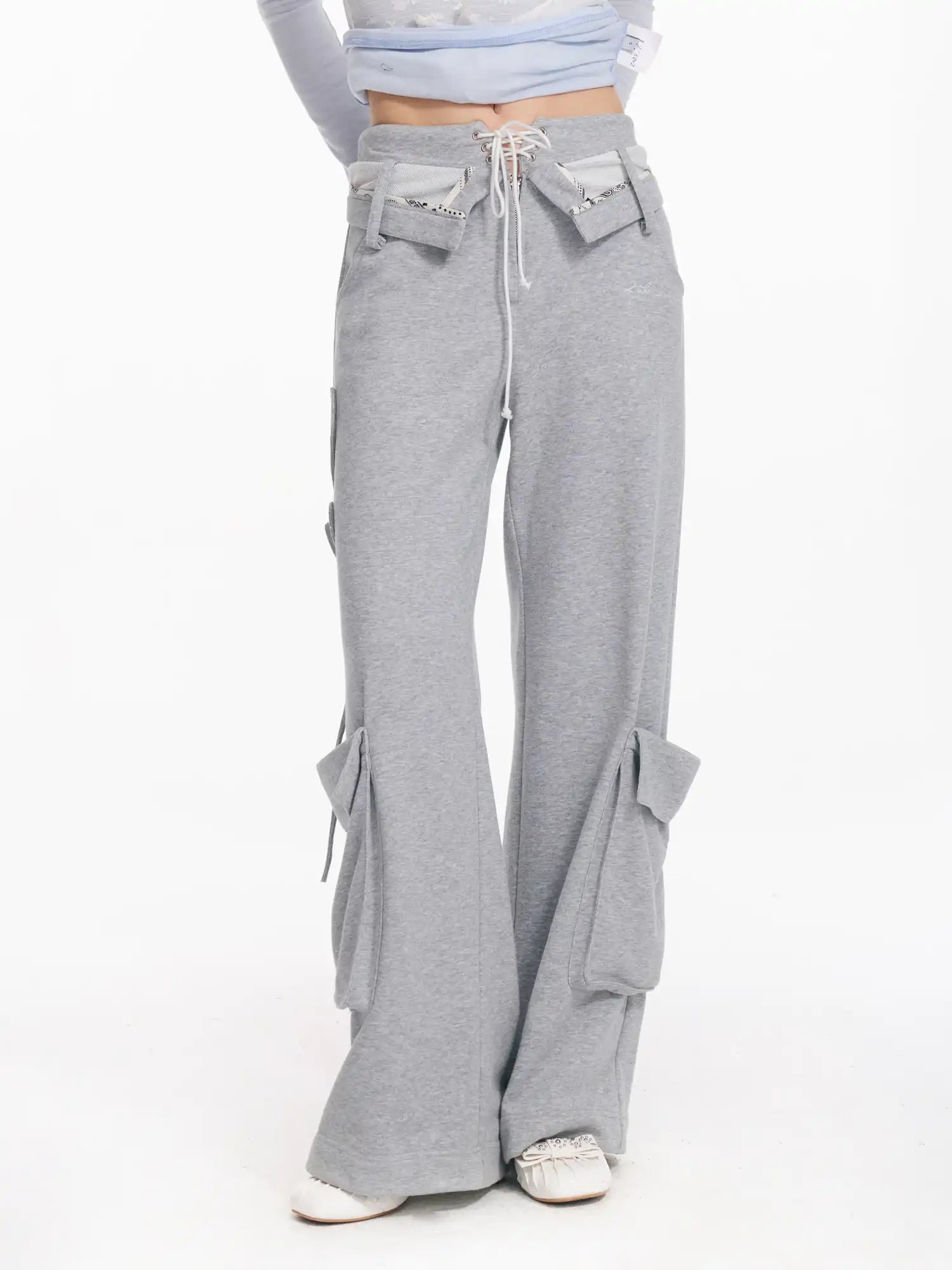 2th Desire Fold-over Waistband Cargo Pants | Canton Collective