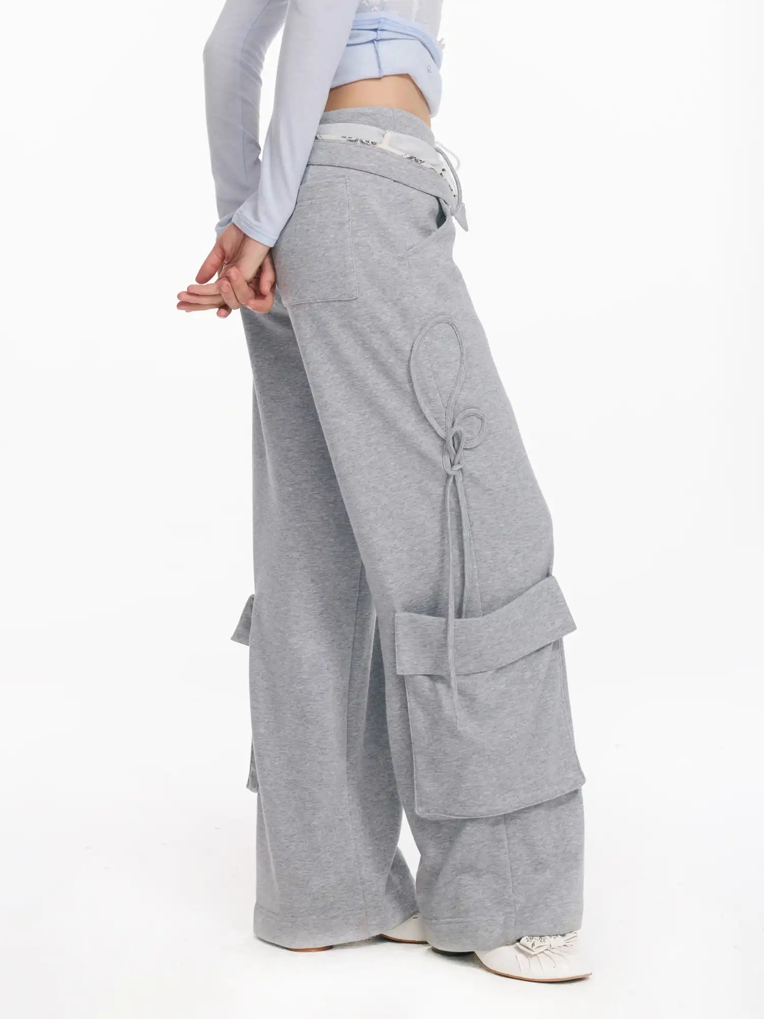 2th Desire Fold-over Waistband Cargo Pants | Canton Collective