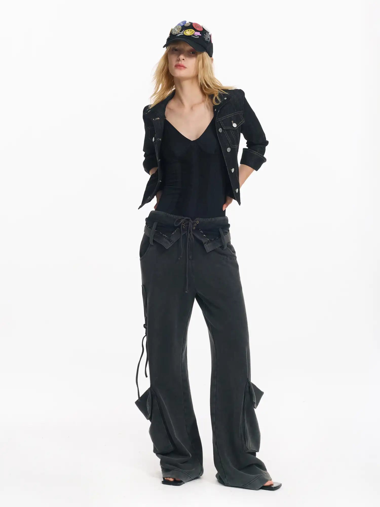 2th Desire Fold-over Waistband Cargo Pants | Canton Collective
