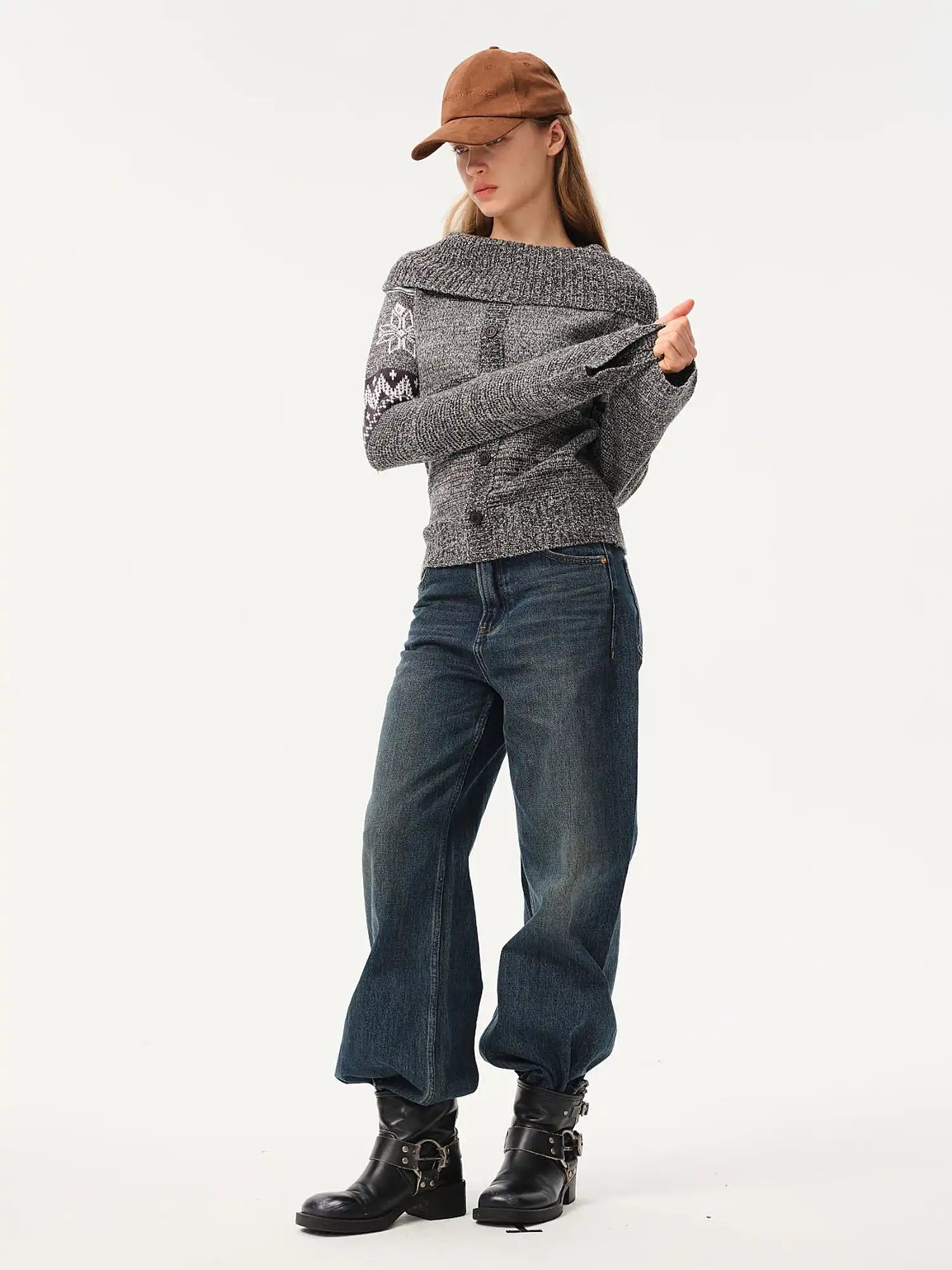 Foldover Fair Isle Sweater