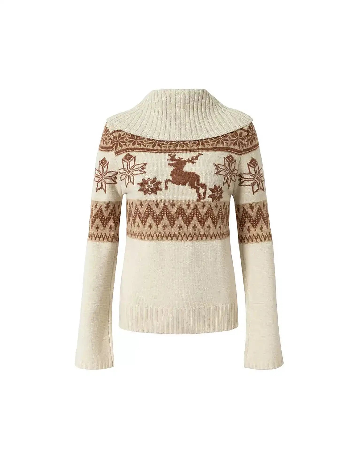 Foldover Fair Isle Sweater