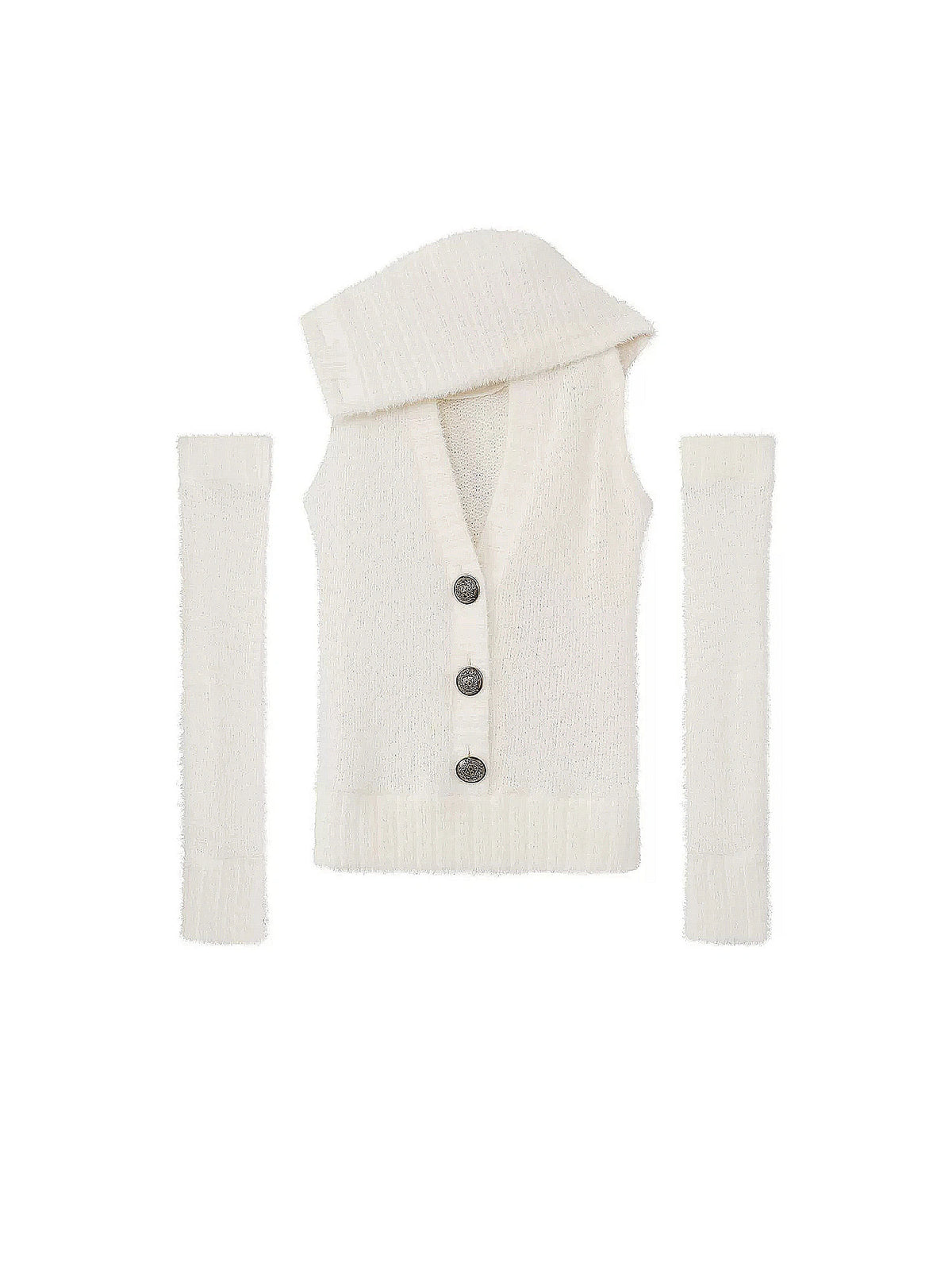 Deleteex Foldover High Neck Sweater Vest | Canton Collective