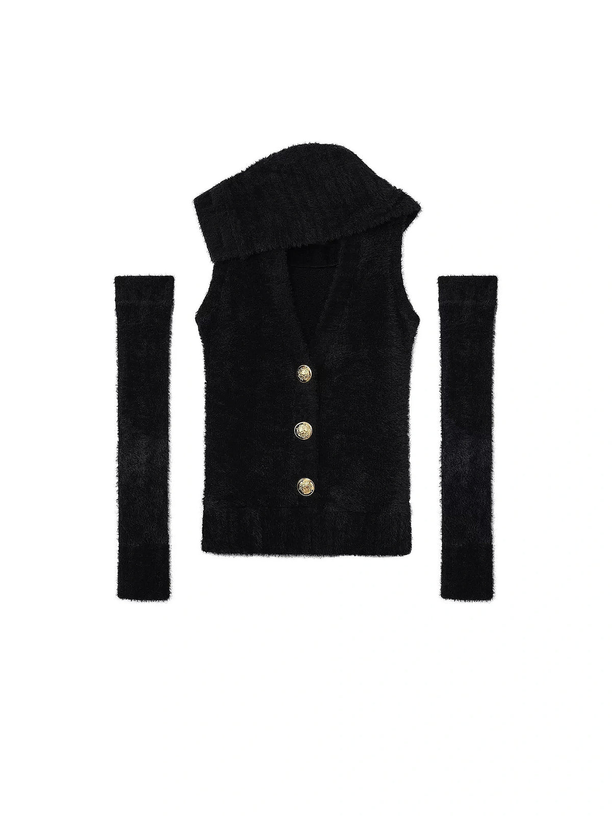 Deleteex Foldover High Neck Sweater Vest | Canton Collective