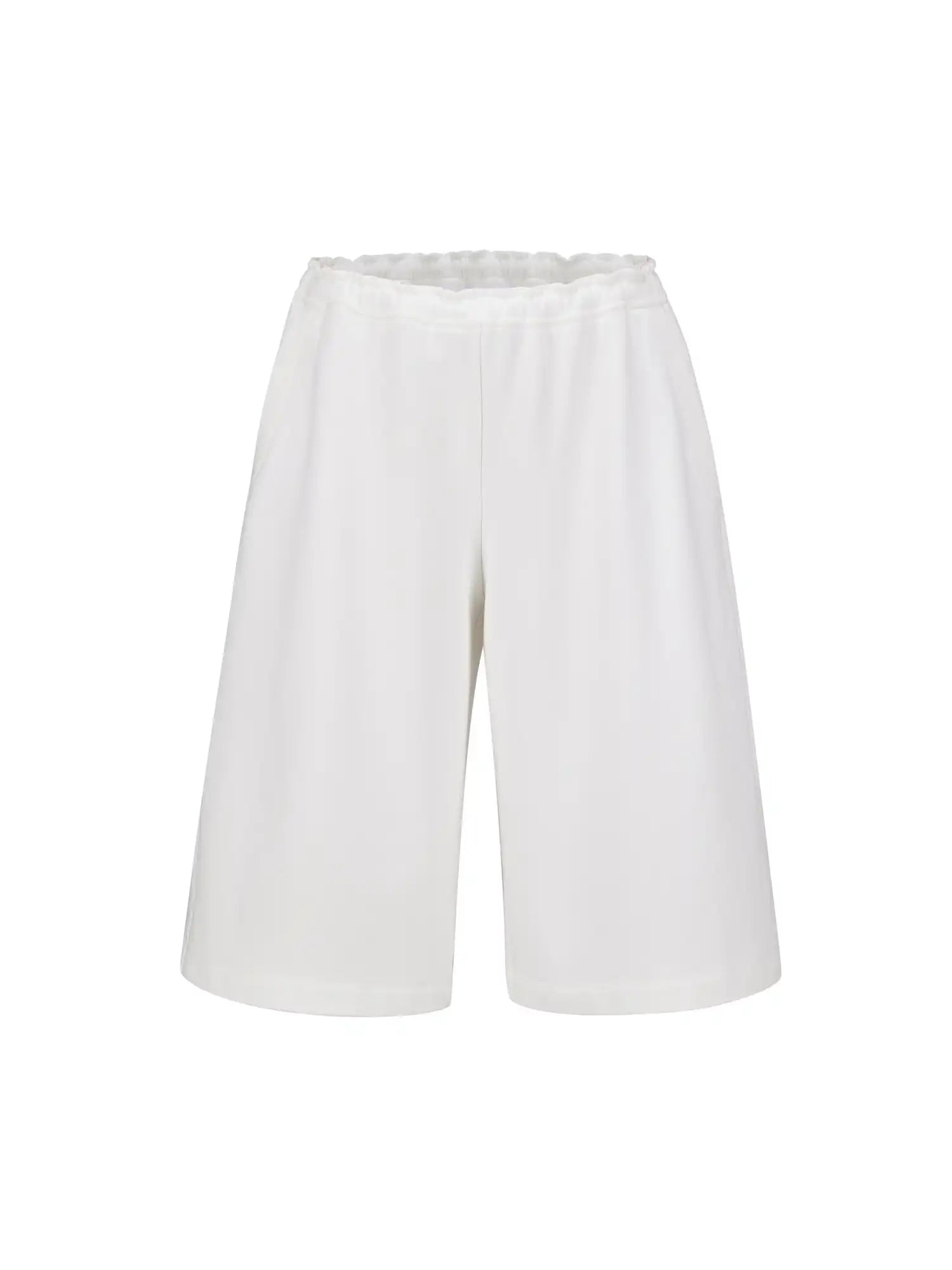 Ayo Foldover Waist French Terry Bermuda Shorts | Canton Collective