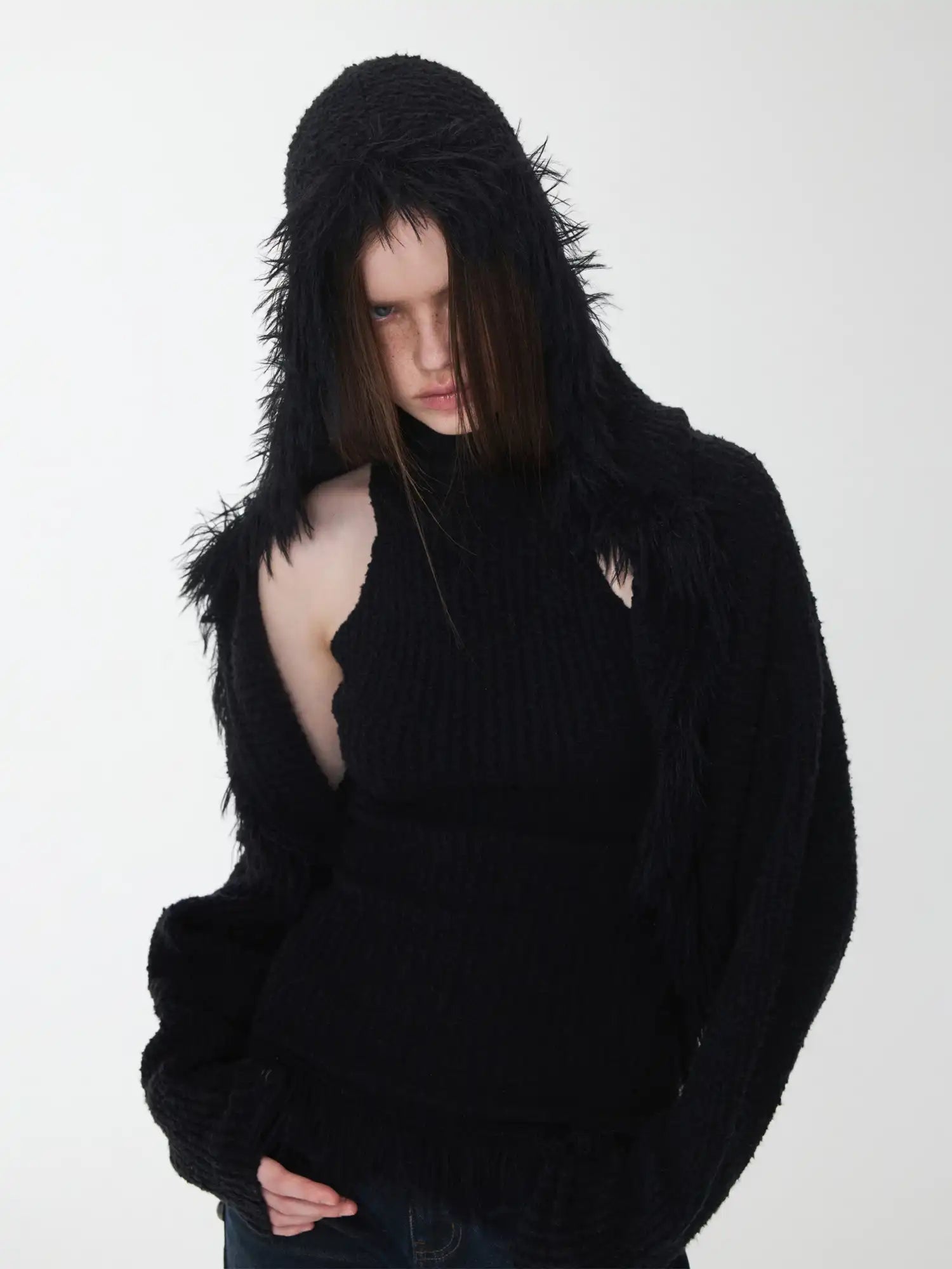 1Jinn Studio Fringe Knit Vest & Cardigan Vest Set | Canton Collective