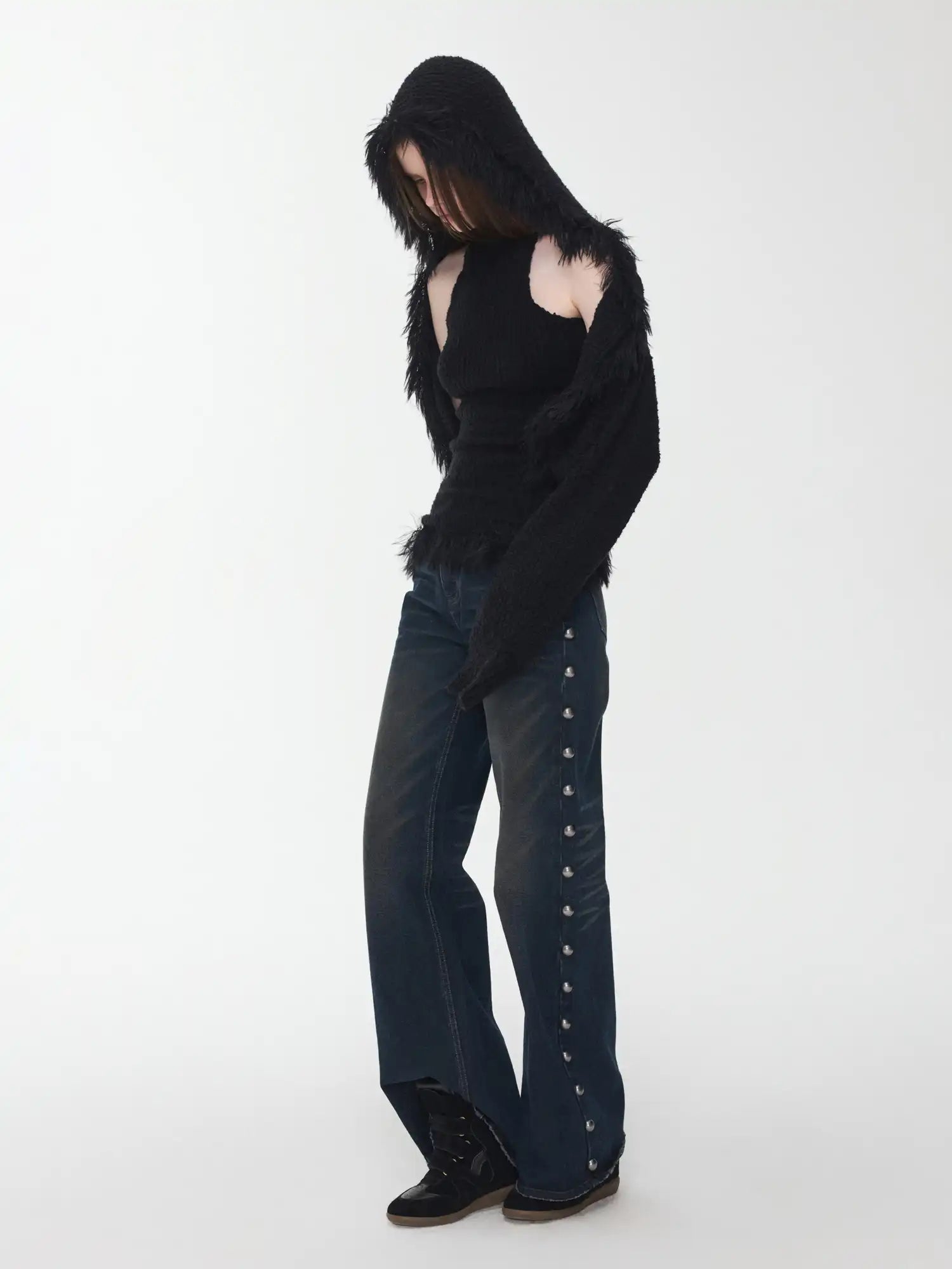 1Jinn Studio Fringe Knit Vest & Cardigan Vest Set | Canton Collective