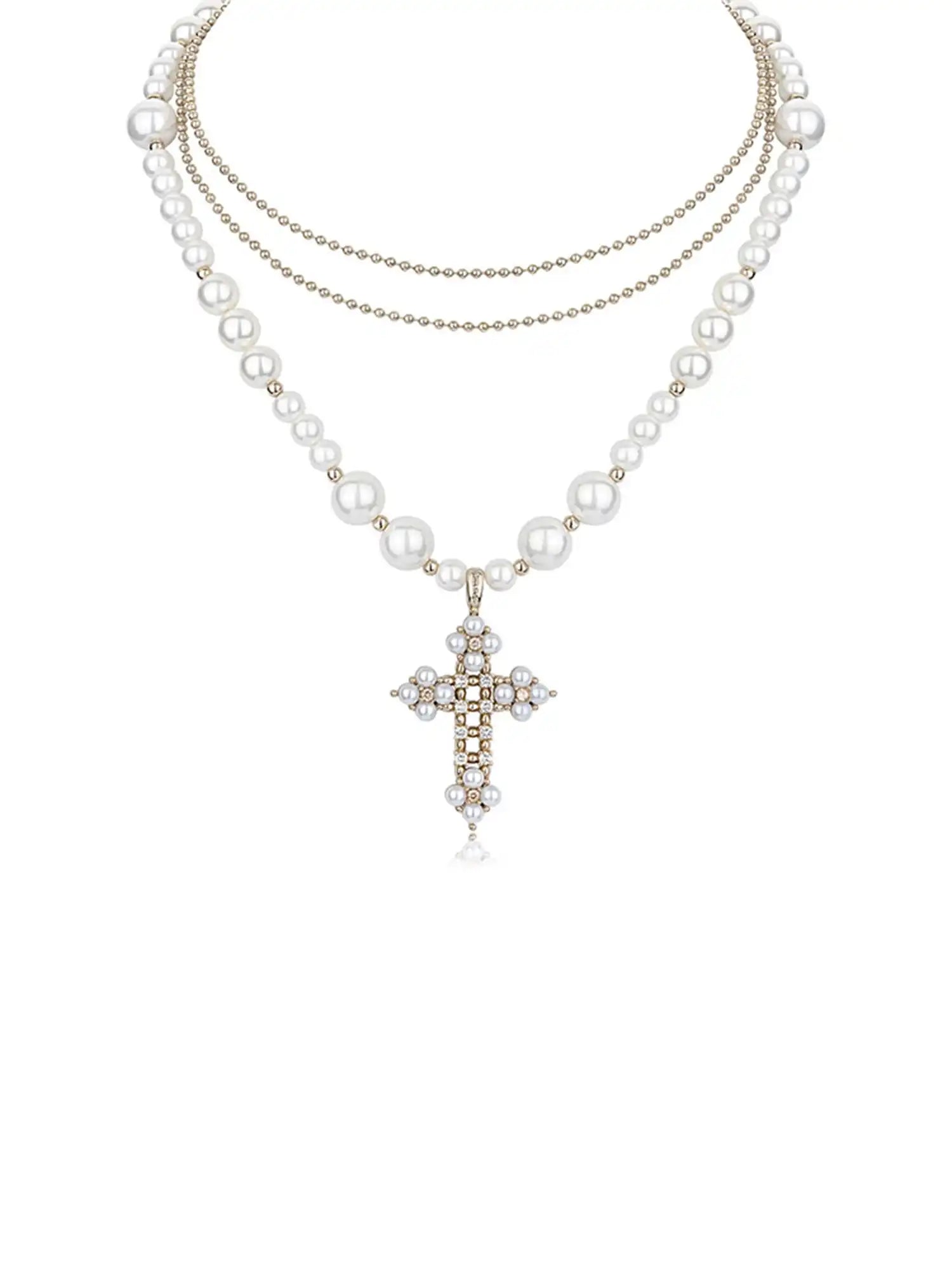 1Jinn M2M Gothic Angel Pearl Choker | Canton Collective