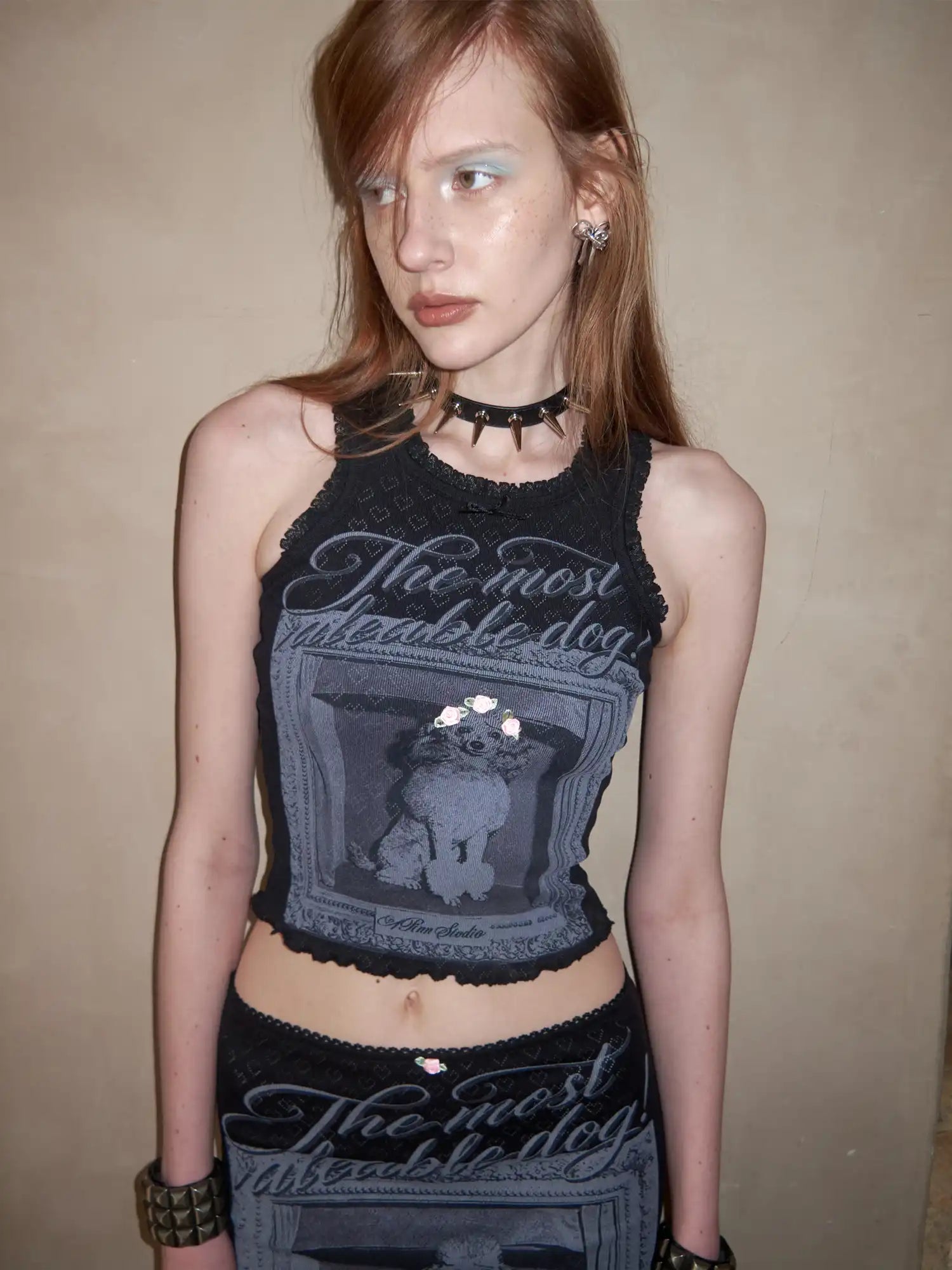 1Jinn Studio Gothic Dog Frame Racerback Tank Top | Canton Collective