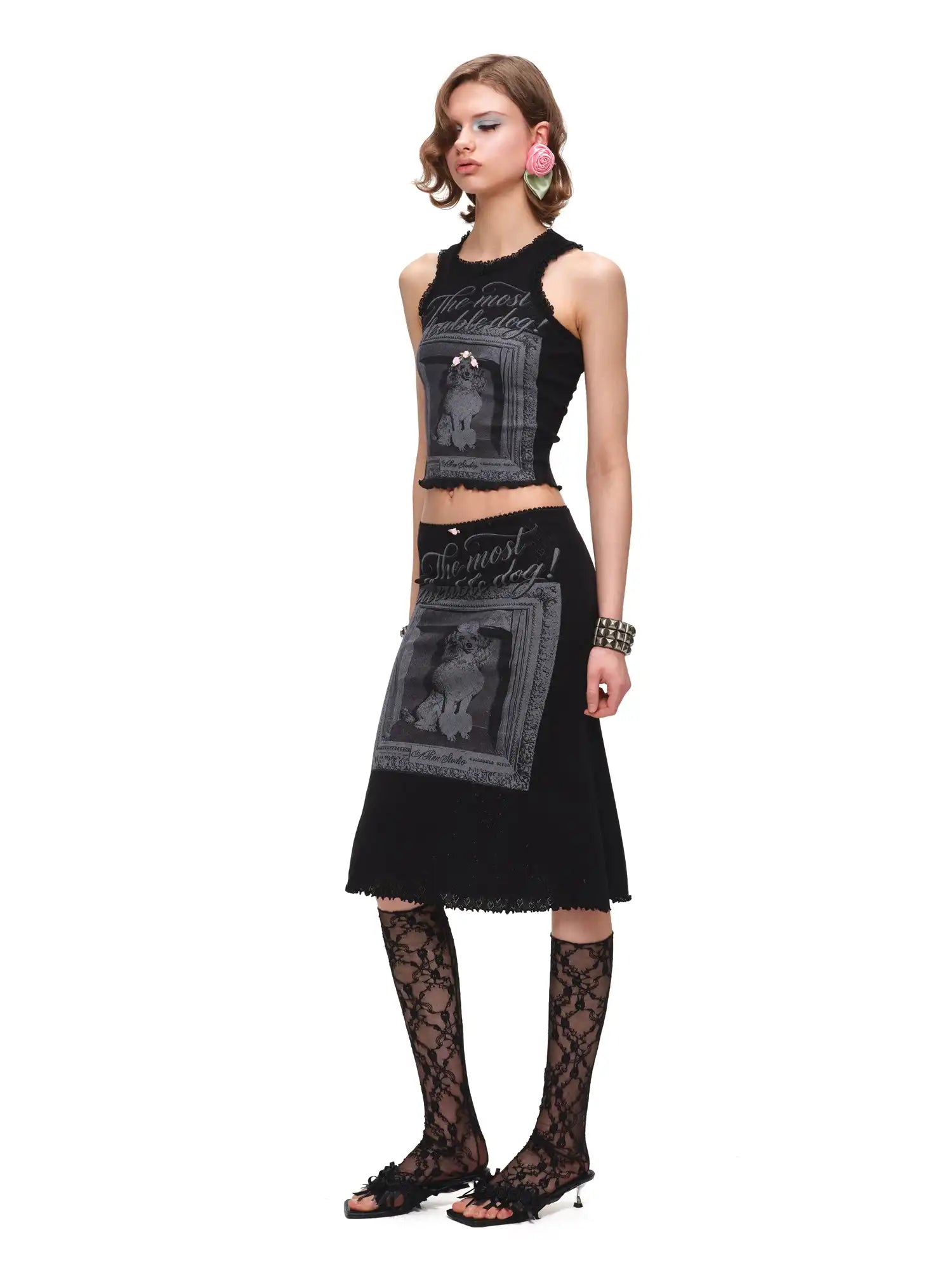 1Jinn Studio Gothic Dog Frame Racerback Tank Top | Canton Collective