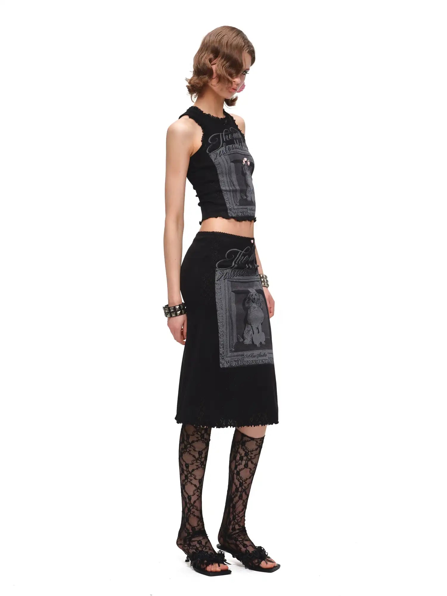 1Jinn Studio Gothic Dog Frame Racerback Tank Top | Canton Collective