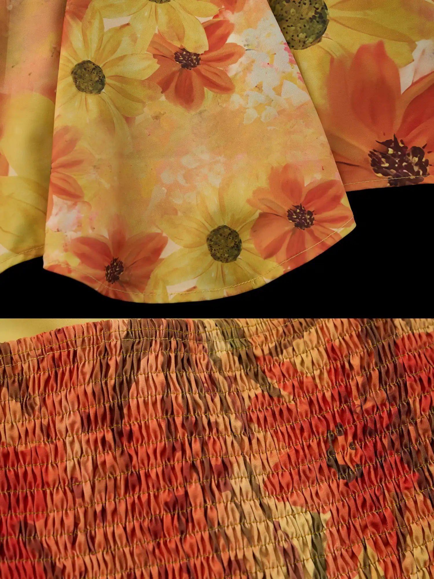 MAMC Halterneck Tie Yellow Floral Print Midi Dress | Canton Collective