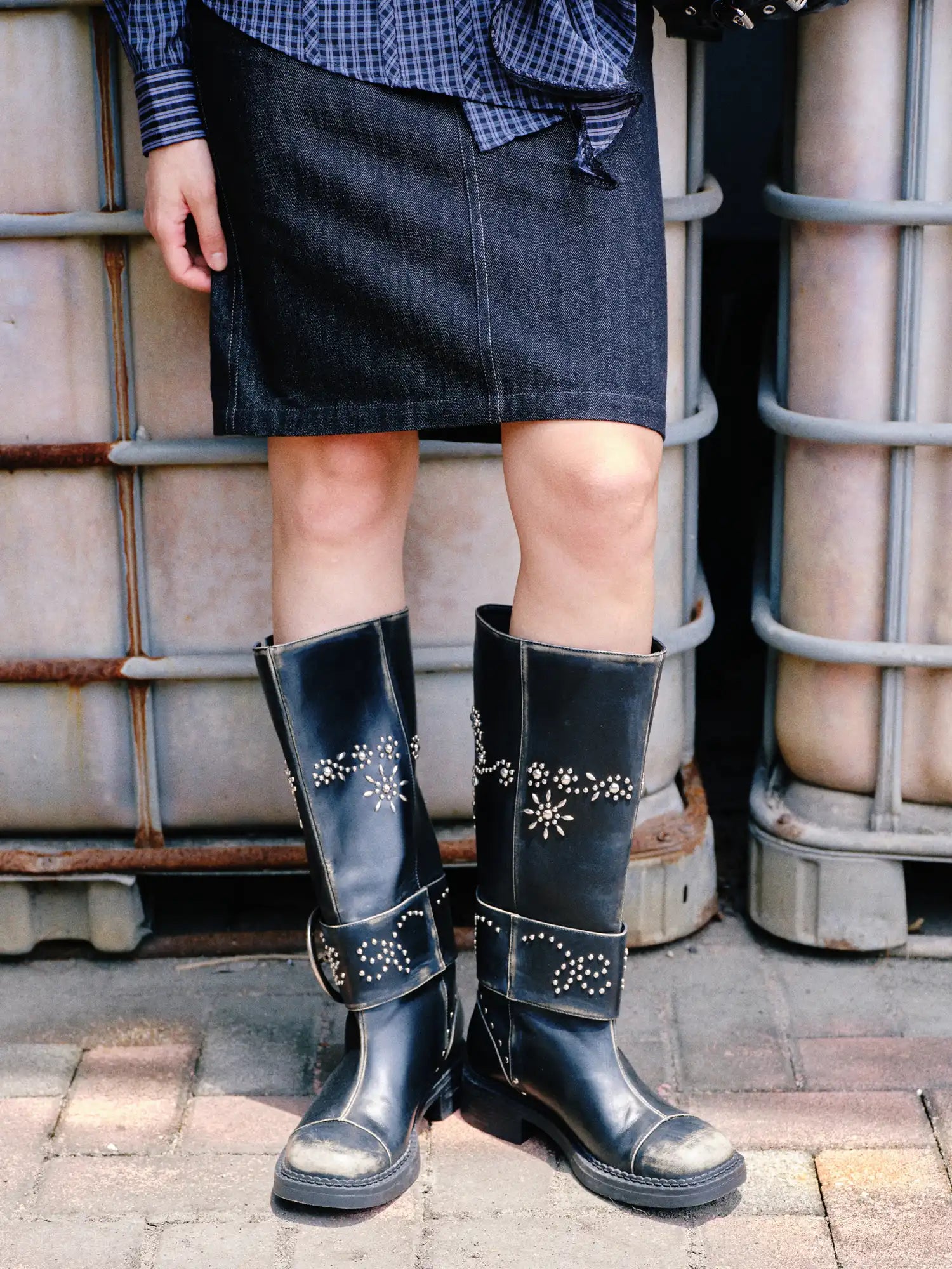 2th Desire Handmade Studded Boots | Canton Collective