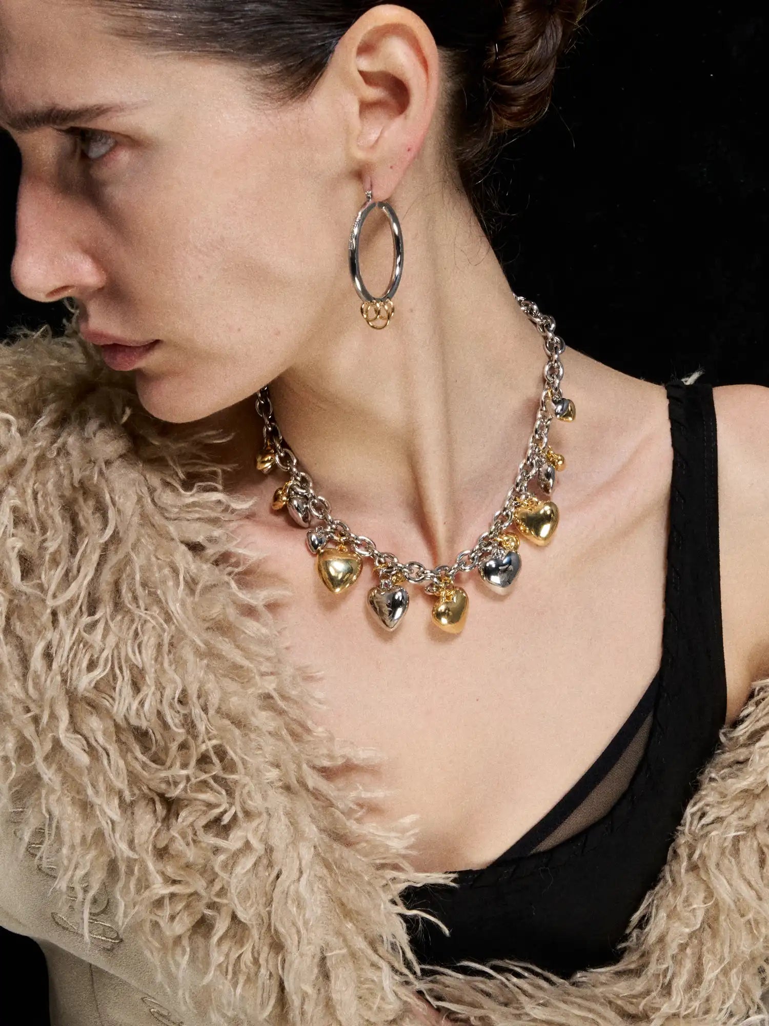 1Jinn M2M Heart-Shaped Pendant Choker | Canton Collective