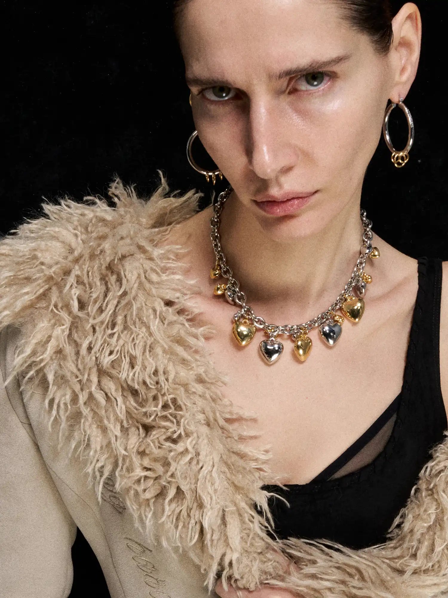 1Jinn M2M Heart-Shaped Pendant Choker | Canton Collective