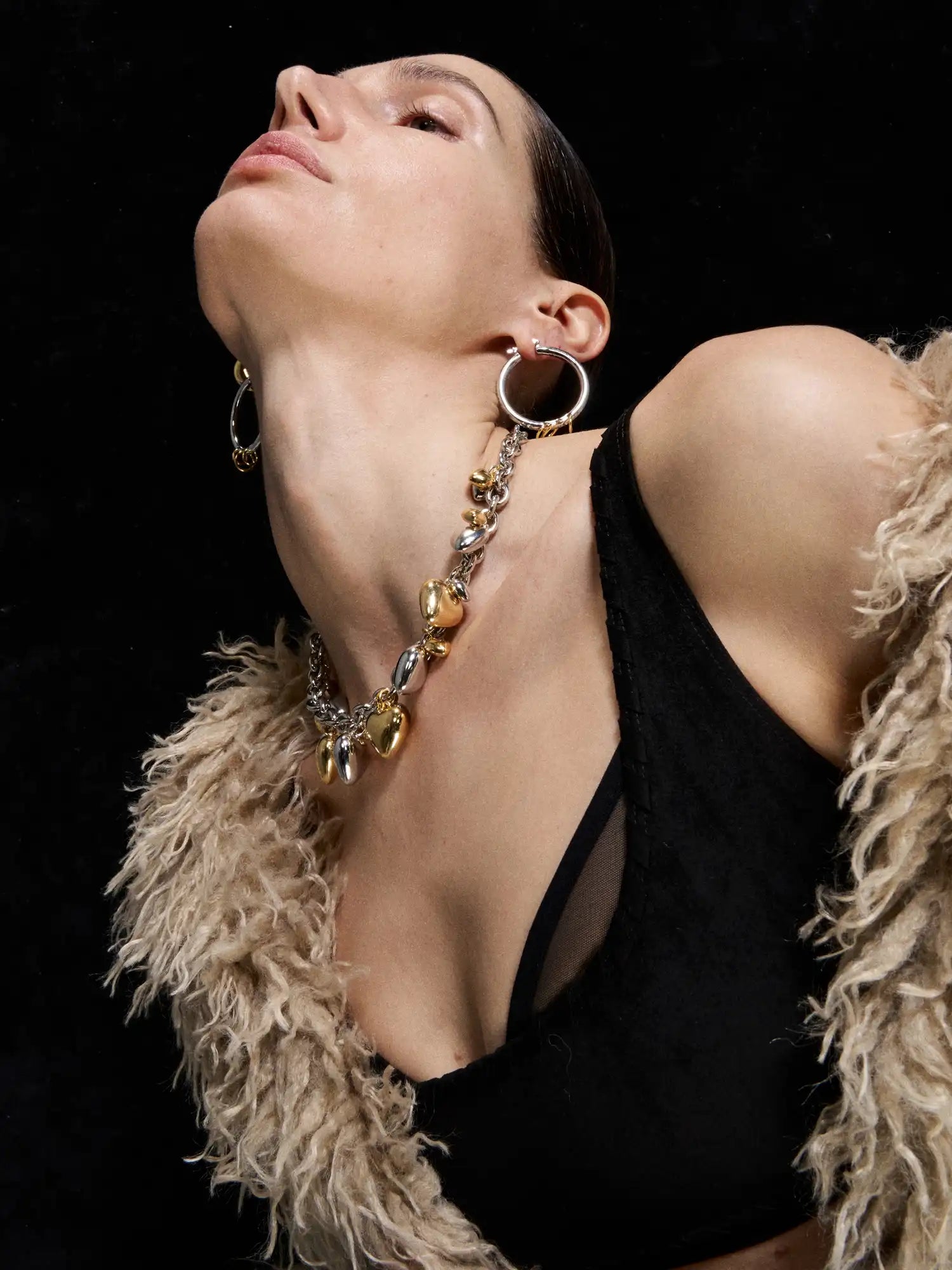 1Jinn M2M Heart-Shaped Pendant Choker | Canton Collective